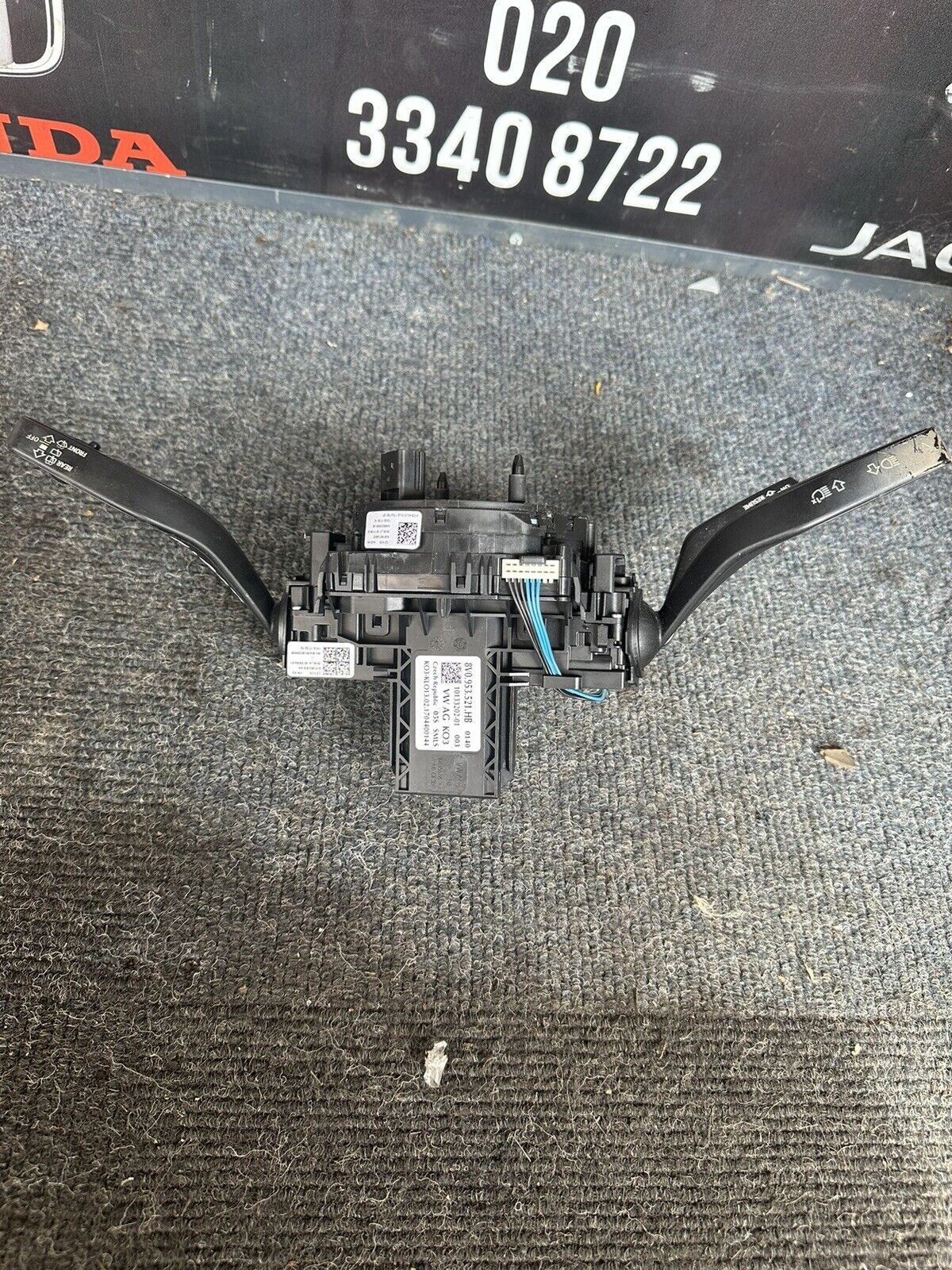 2015 AUDI A3 S-LINE 8V TFSI MK3 5DRS WIPER INDICATOR STALKS+SQUIB RING