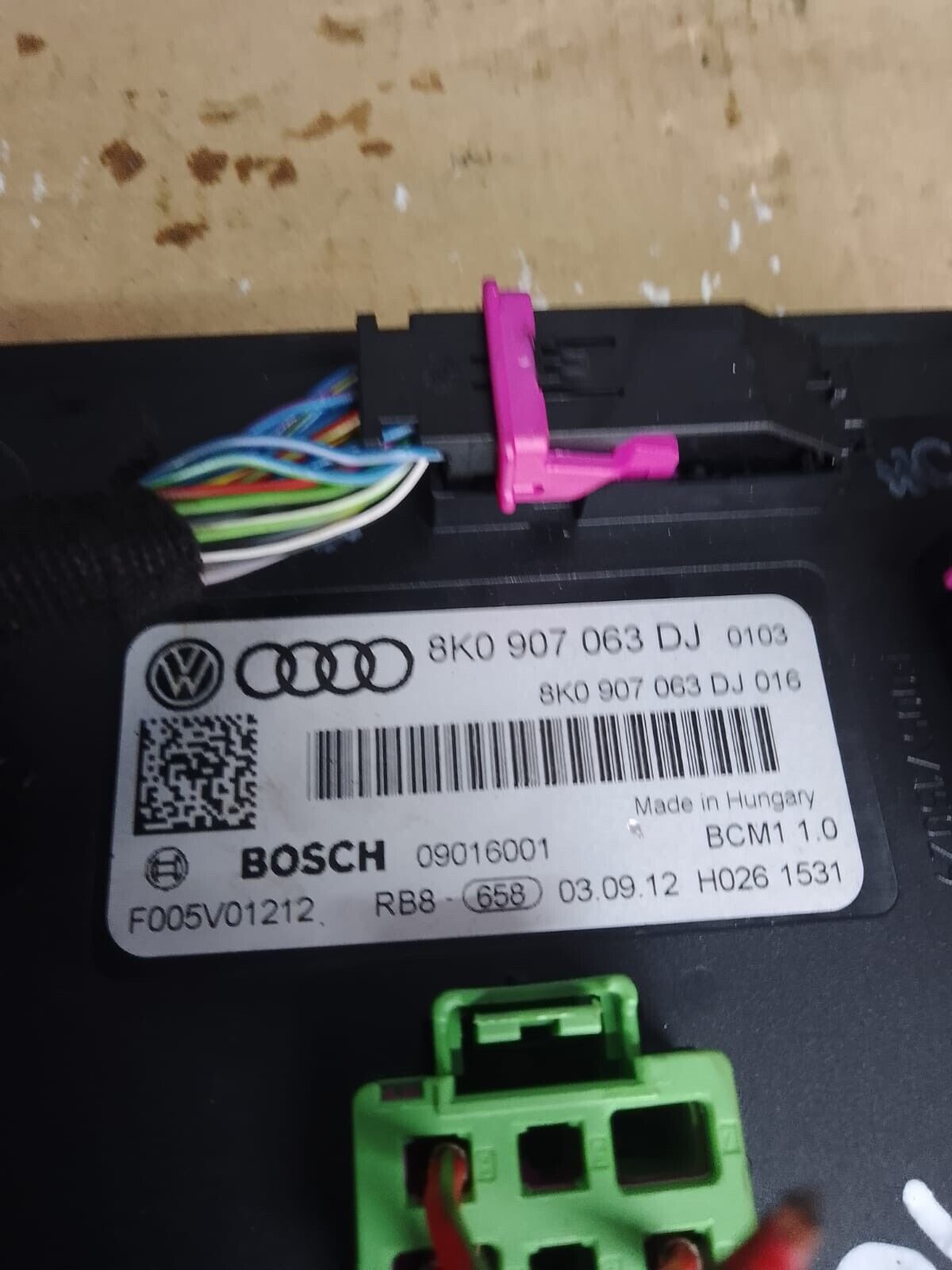 AUDI A5 BCM BODY CONTROL MODULE ECU 8K0907063DJ 8T MK1 2014