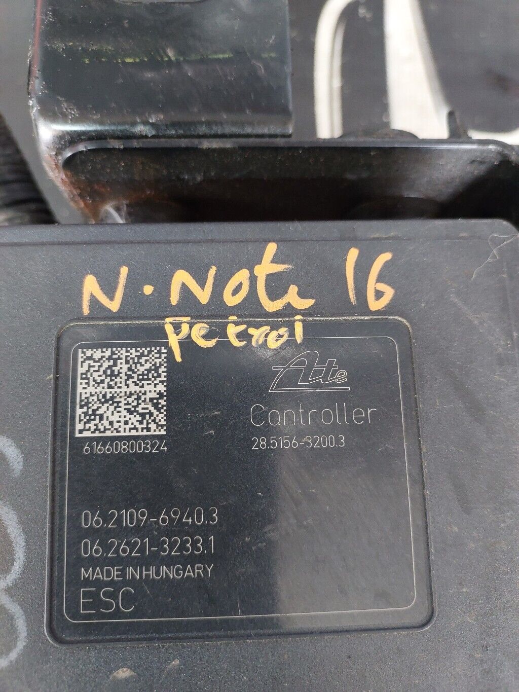 NISSAN NOTE 2016 PETROL ABS PUMP MODULATOR 476603VU0C