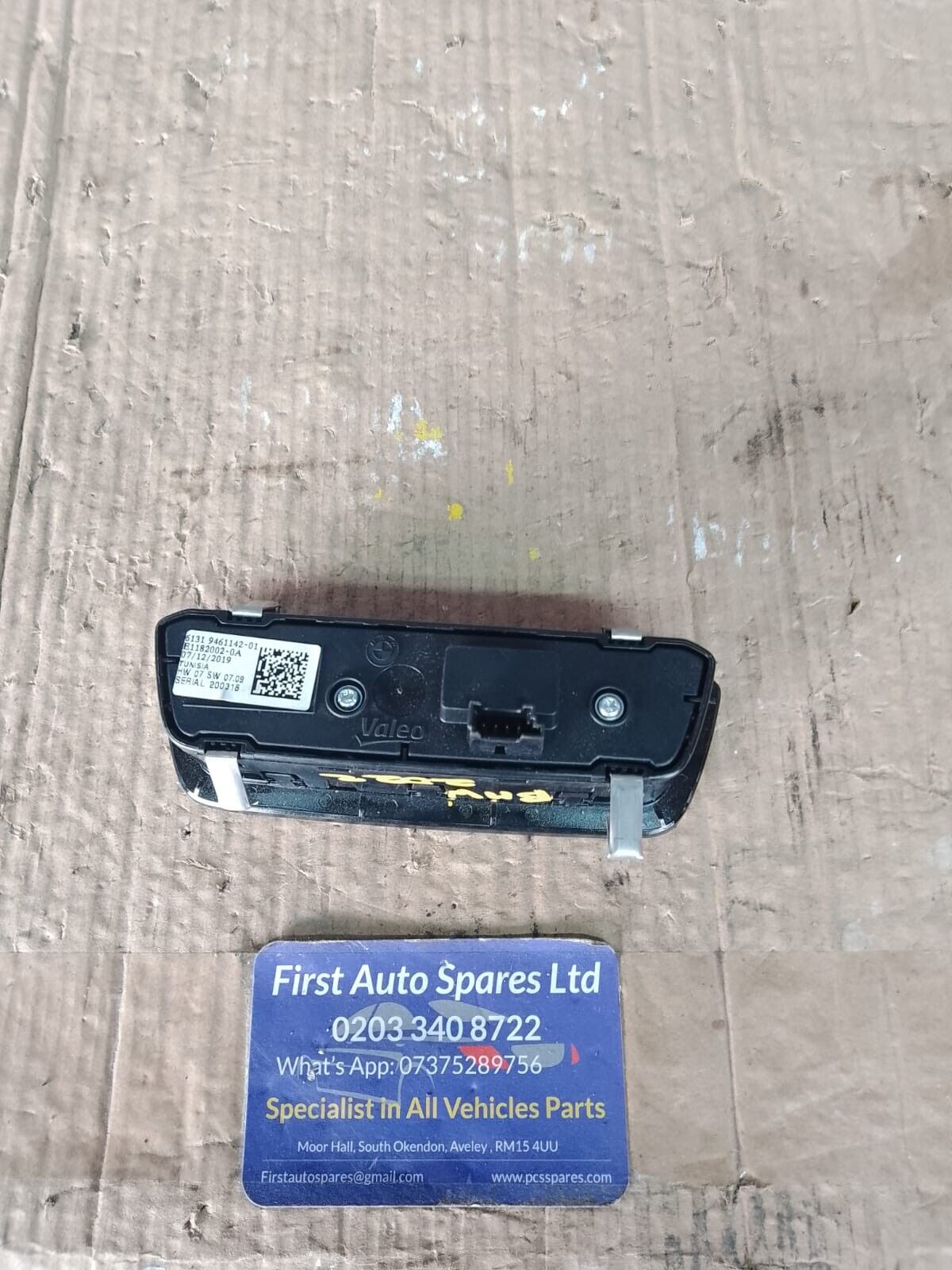 HEADLIGHT SWITCH DASH MOUNTED BMW 3 SERIES 2021 DASH MOUNTED G20 G21