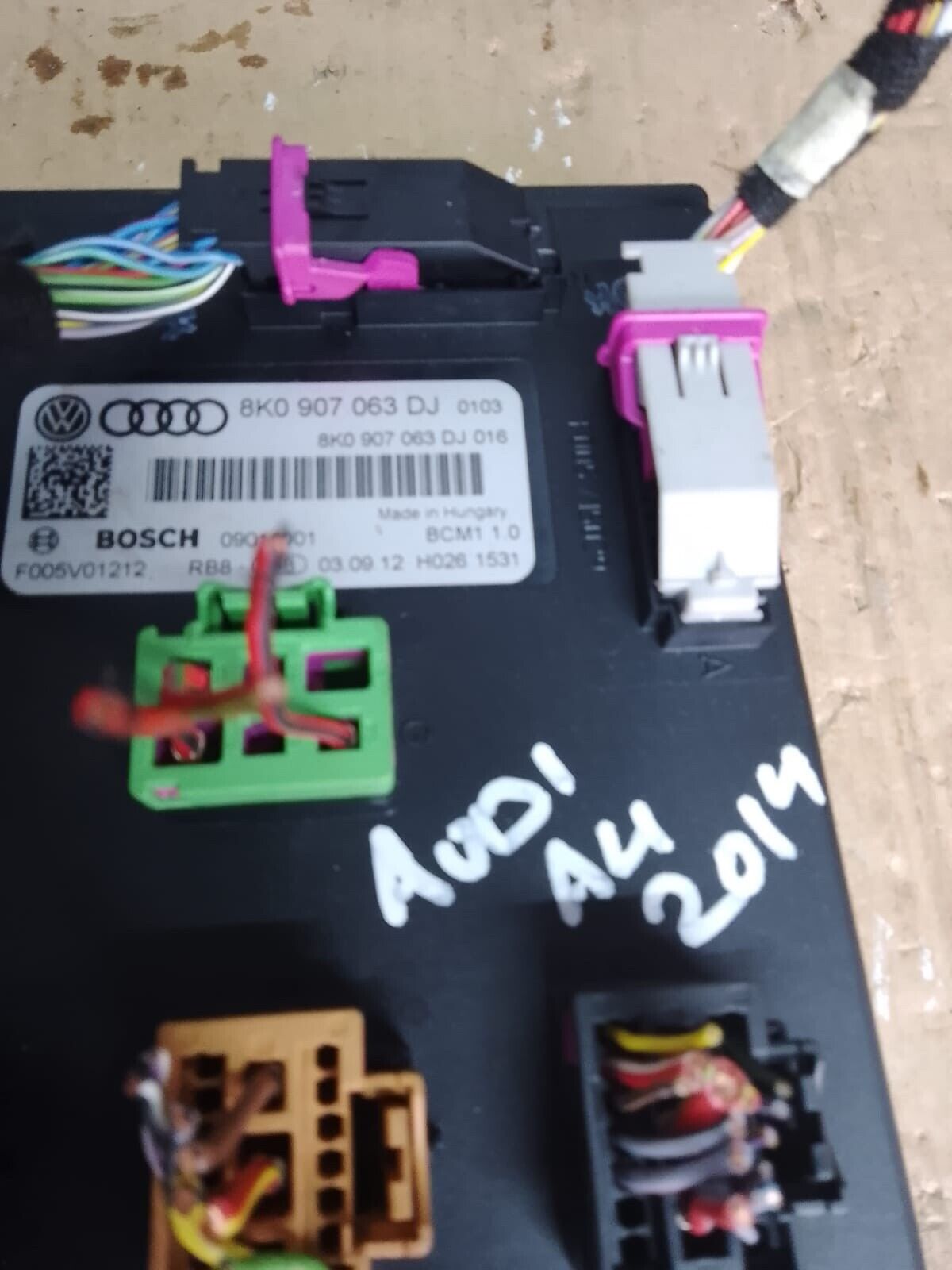 AUDI A5 BCM BODY CONTROL MODULE ECU 8K0907063DJ 8T MK1 2014