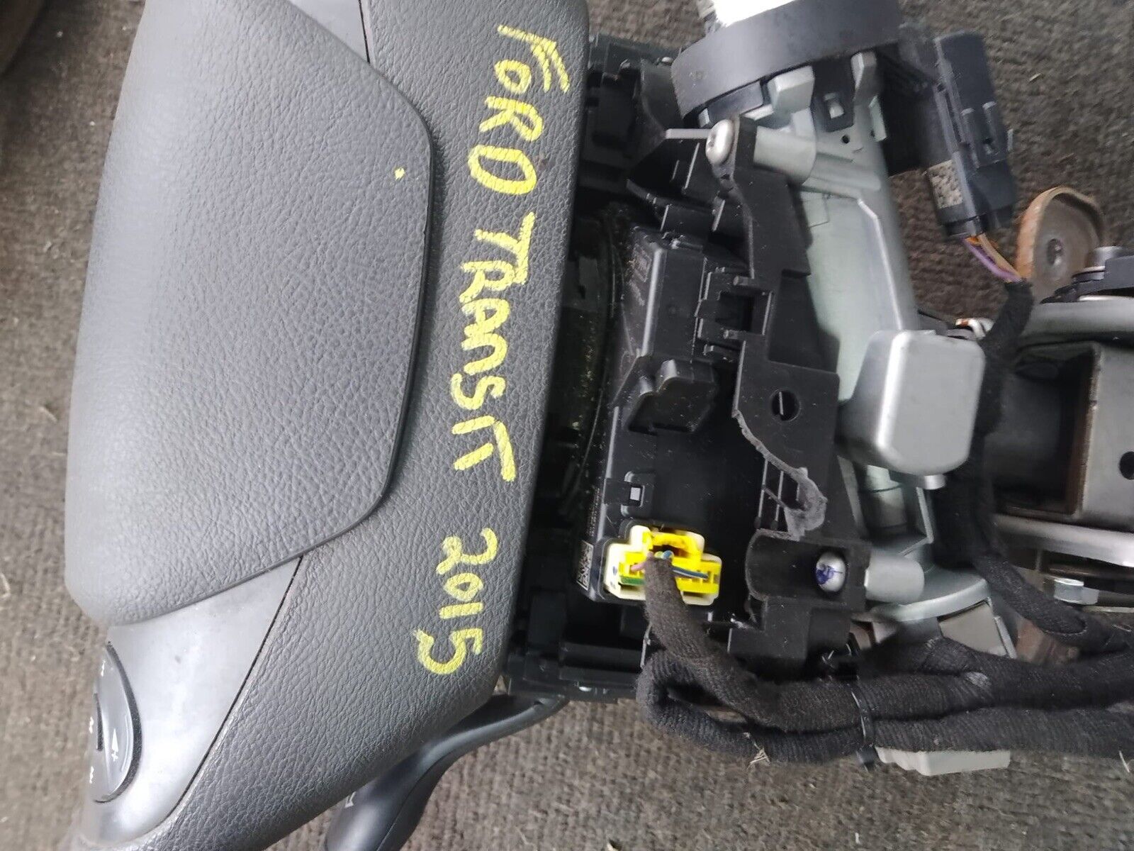 Mk8 Ford Transit Steering Column With Wheel, Stalks, Squib, Barrel