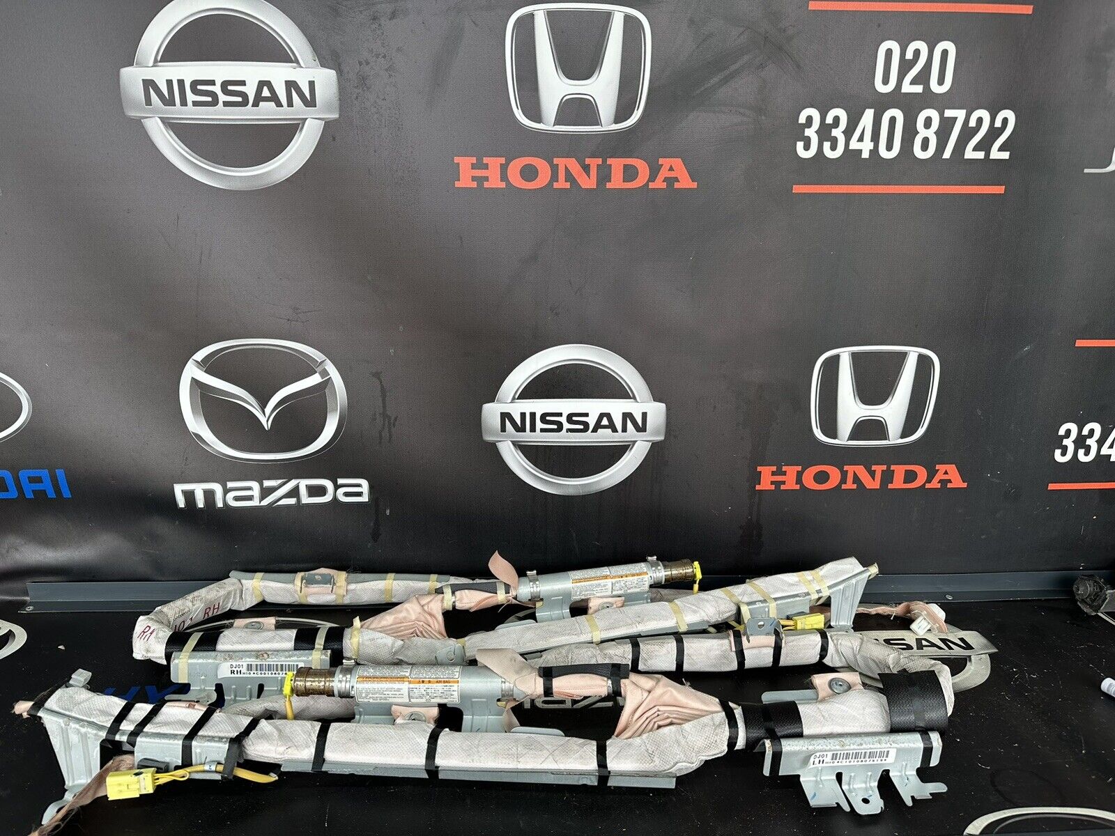 MAZDA 2 MK2 2009 3 DOOR HATCH ROOF CURTAIN AIRBAG N/S O/S 07-15