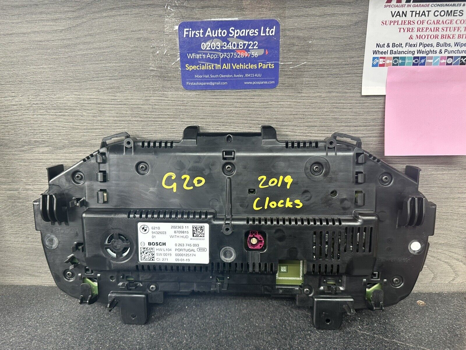 BMW  3 SERIES INSTRUMENT CLUSTER  MK7(G20) 2018 On 2998 PETROL Speed Controll