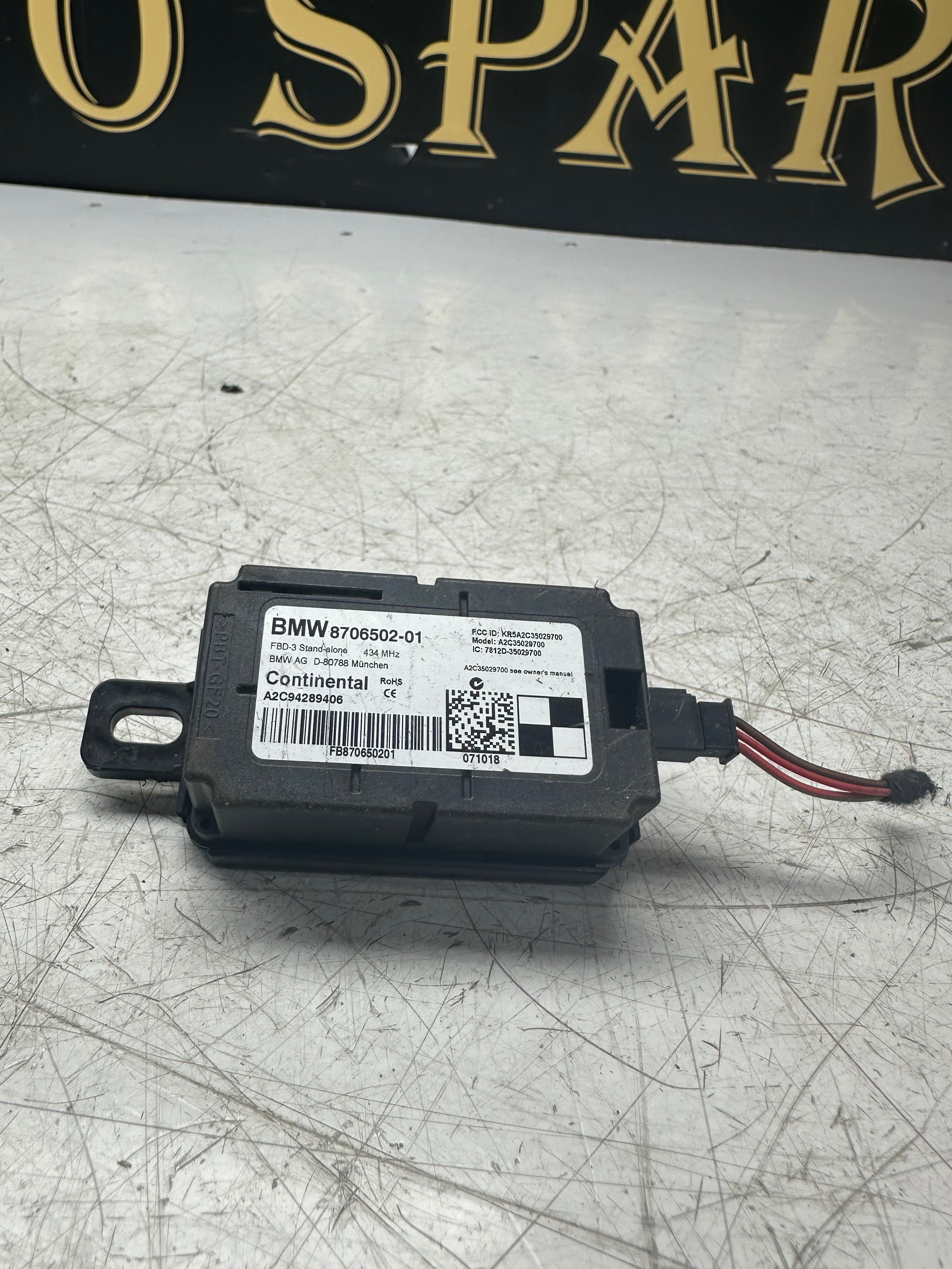 BMW 2 Series Active Tourer F45 Keyless Radio Remote Control 8706502-02 2014–2021