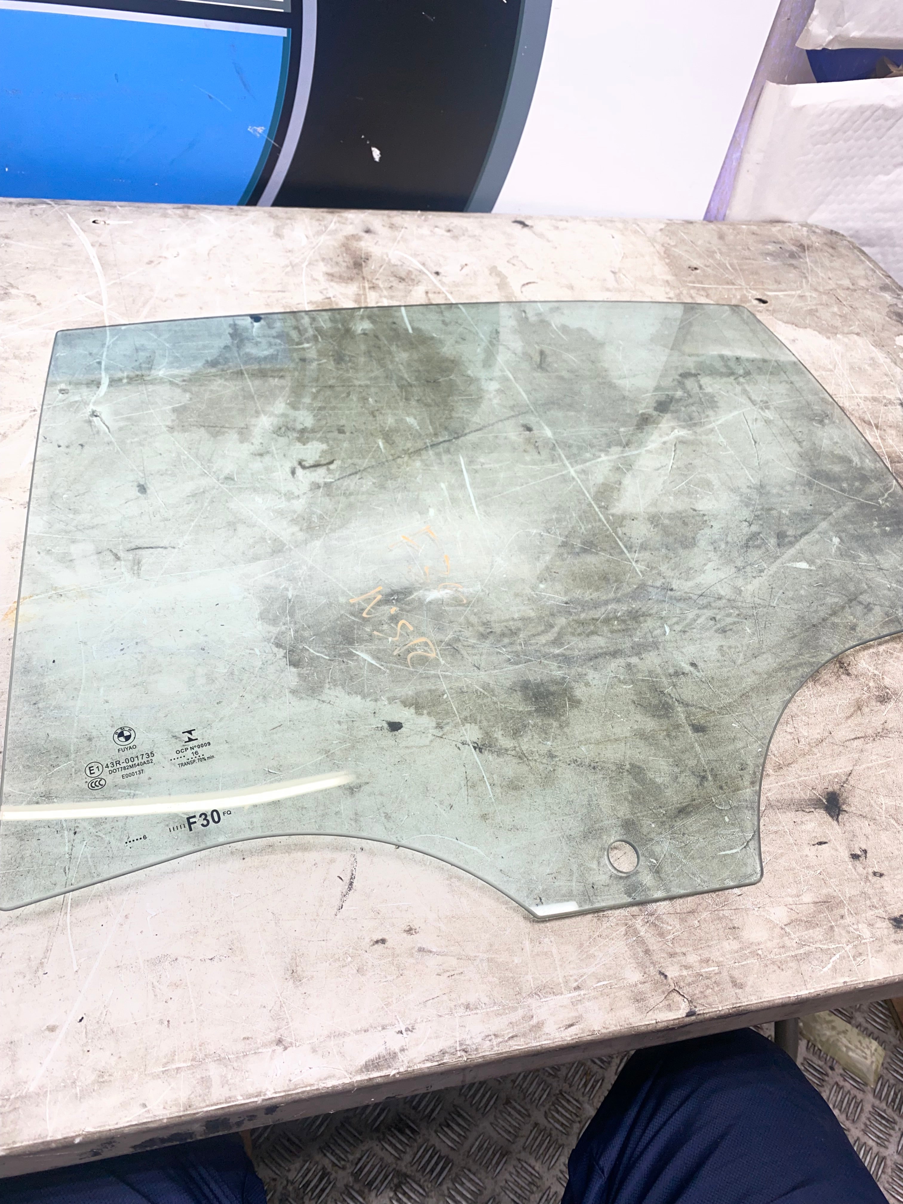 BMW 3 Series F30 Rear Passenger Side Window Glass – 2012–2019
