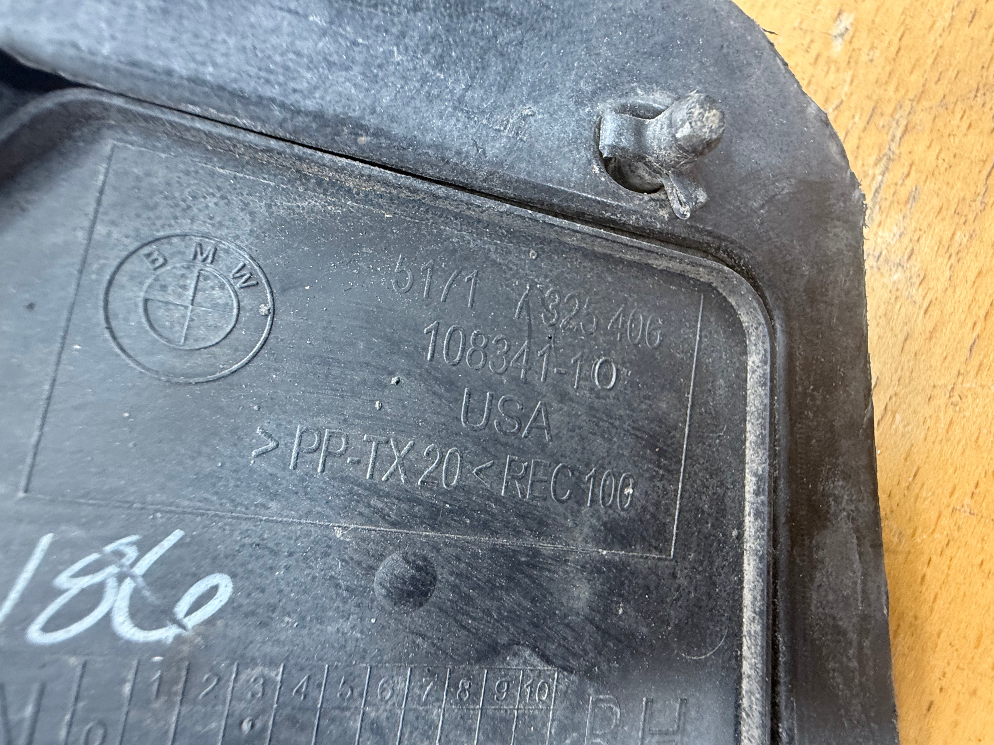 BMW X5 2017 Right Driver’s Side Front (O/S/F) Wheel Arch Cover Liner (7290854)