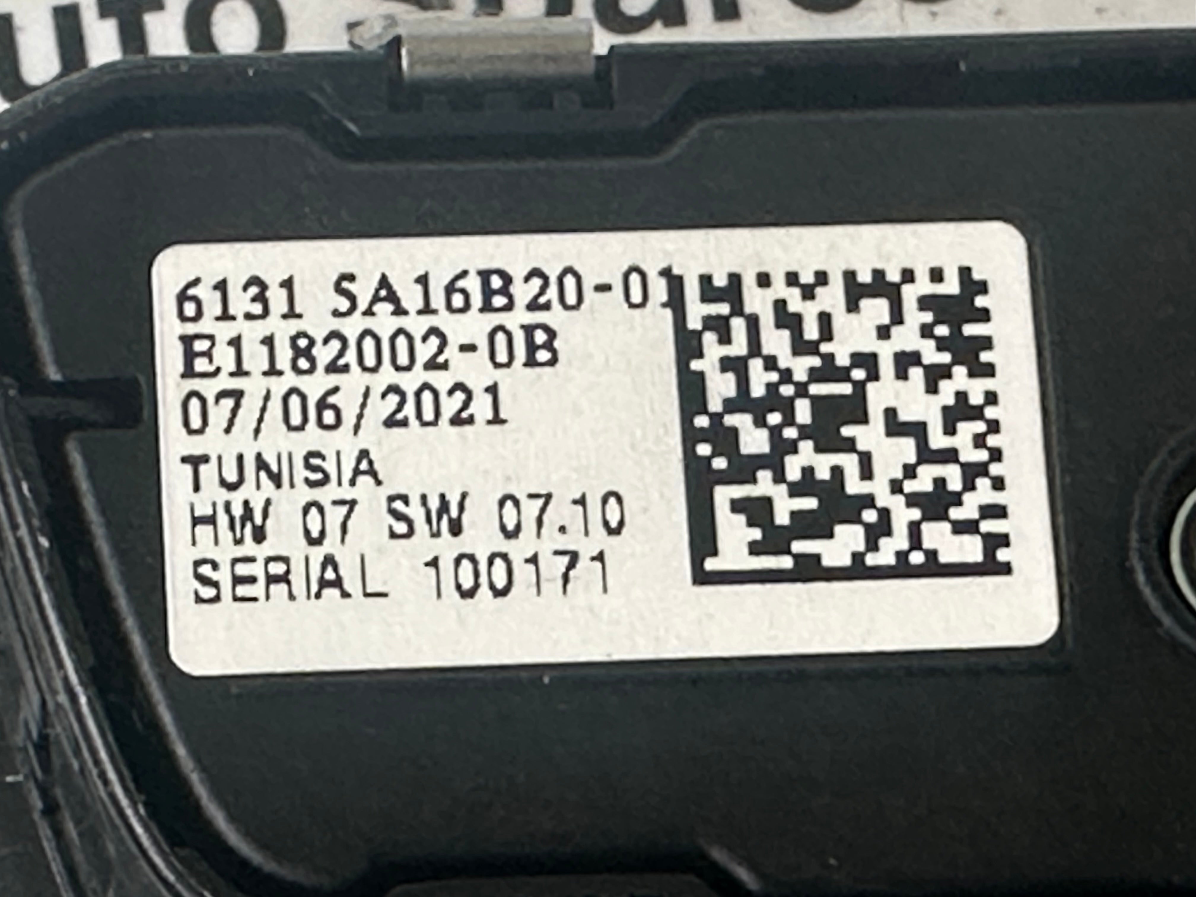 BMW 3 Series G20 G21 2018-2022 Light Switch (6131 5A16B20 01, E1182002-0B)