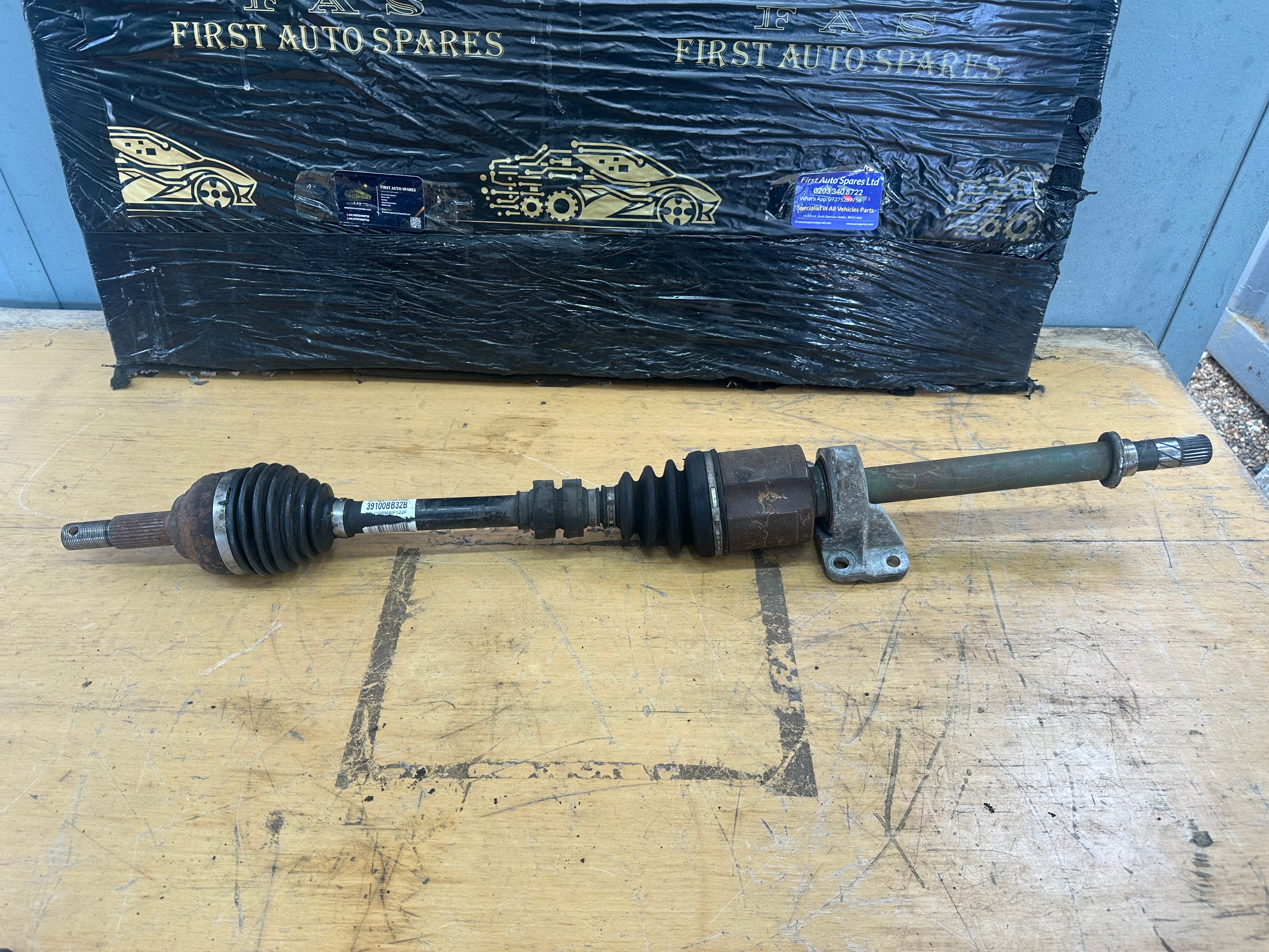 Nissan Qashqai 2013 Driveshaft Right Driver Side O/S (39100BB32B) (EBJ100MBP122F)