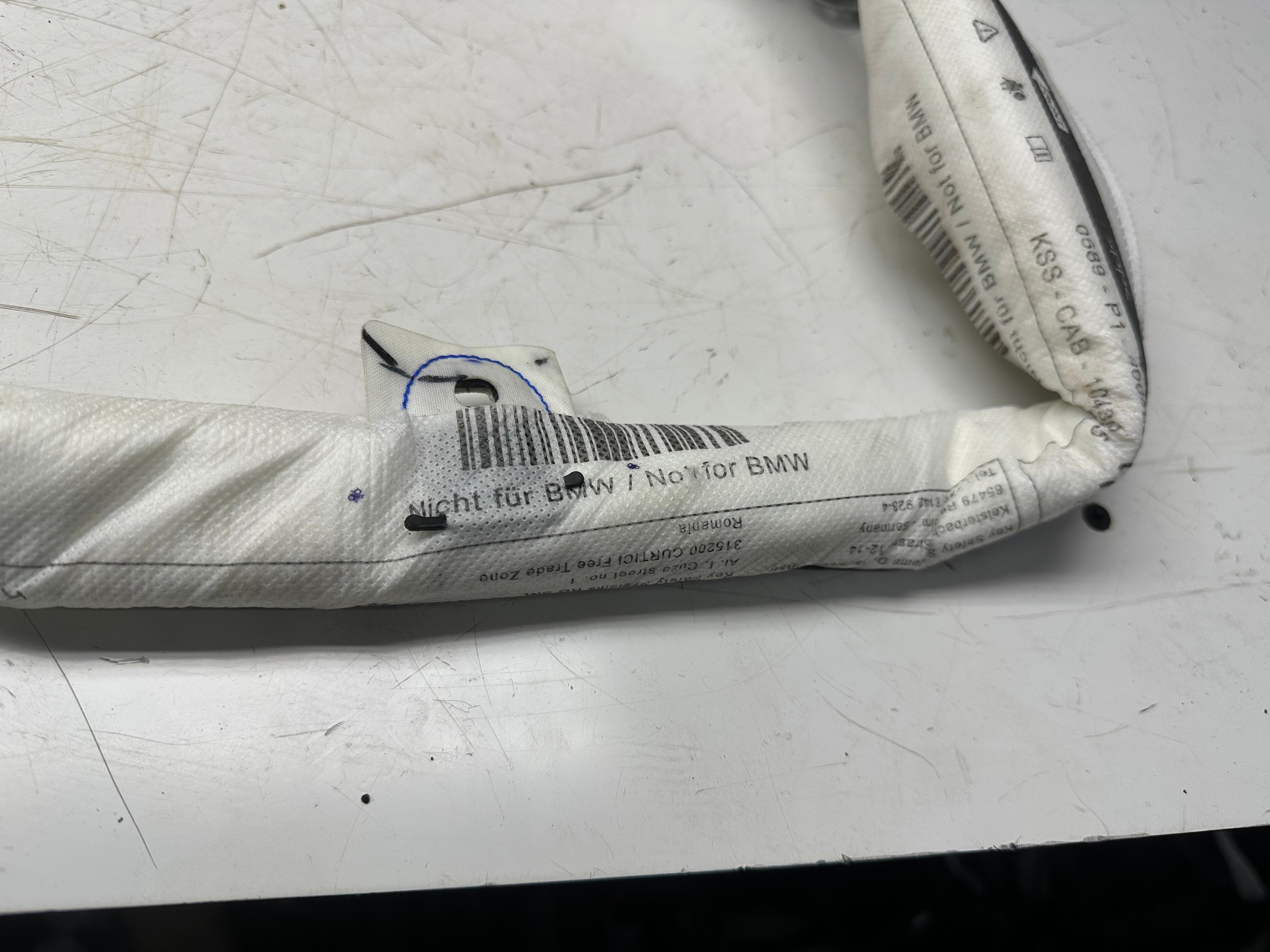 BMW 5 Series Roof Curtain Airbag Right (85737251810) (17B151205575) (0589-P1-000589)