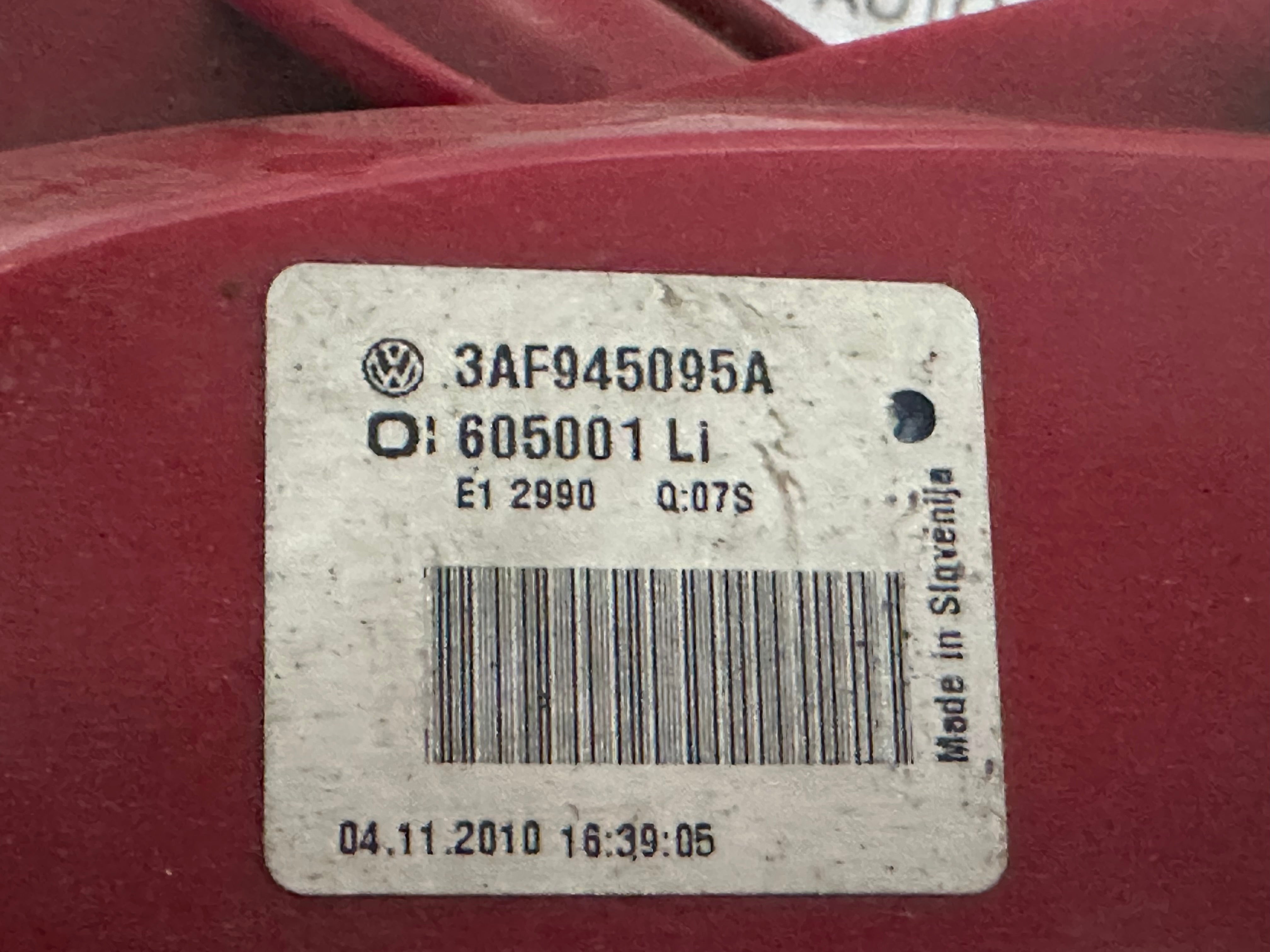 Volkswagen Passat B7 Estate Left Rear Tail Light (3AF945095A)