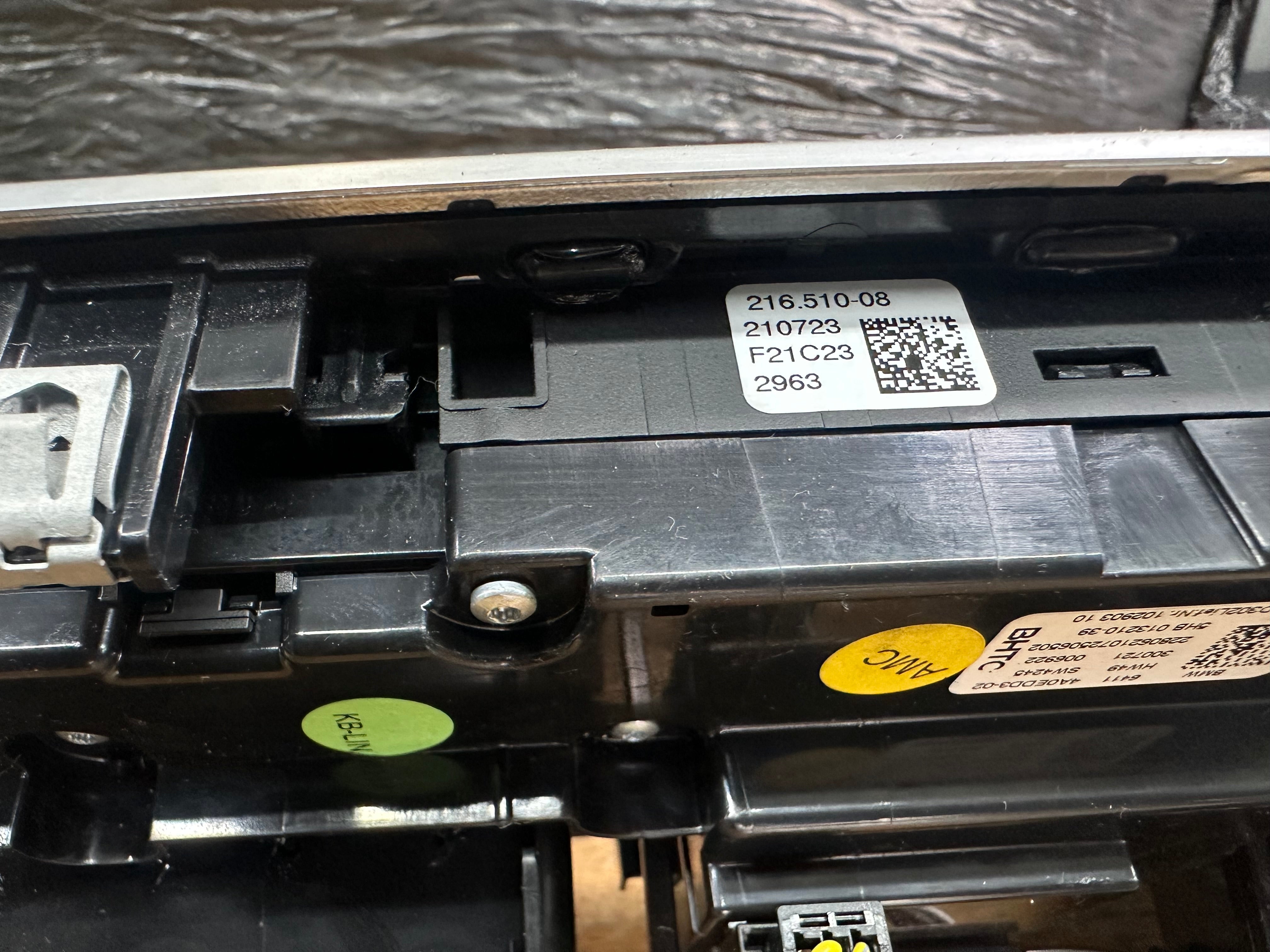 BMW X3M / X4 Series G01 G02 Air Vent Grill – AC Climate Control Panel (9855409)