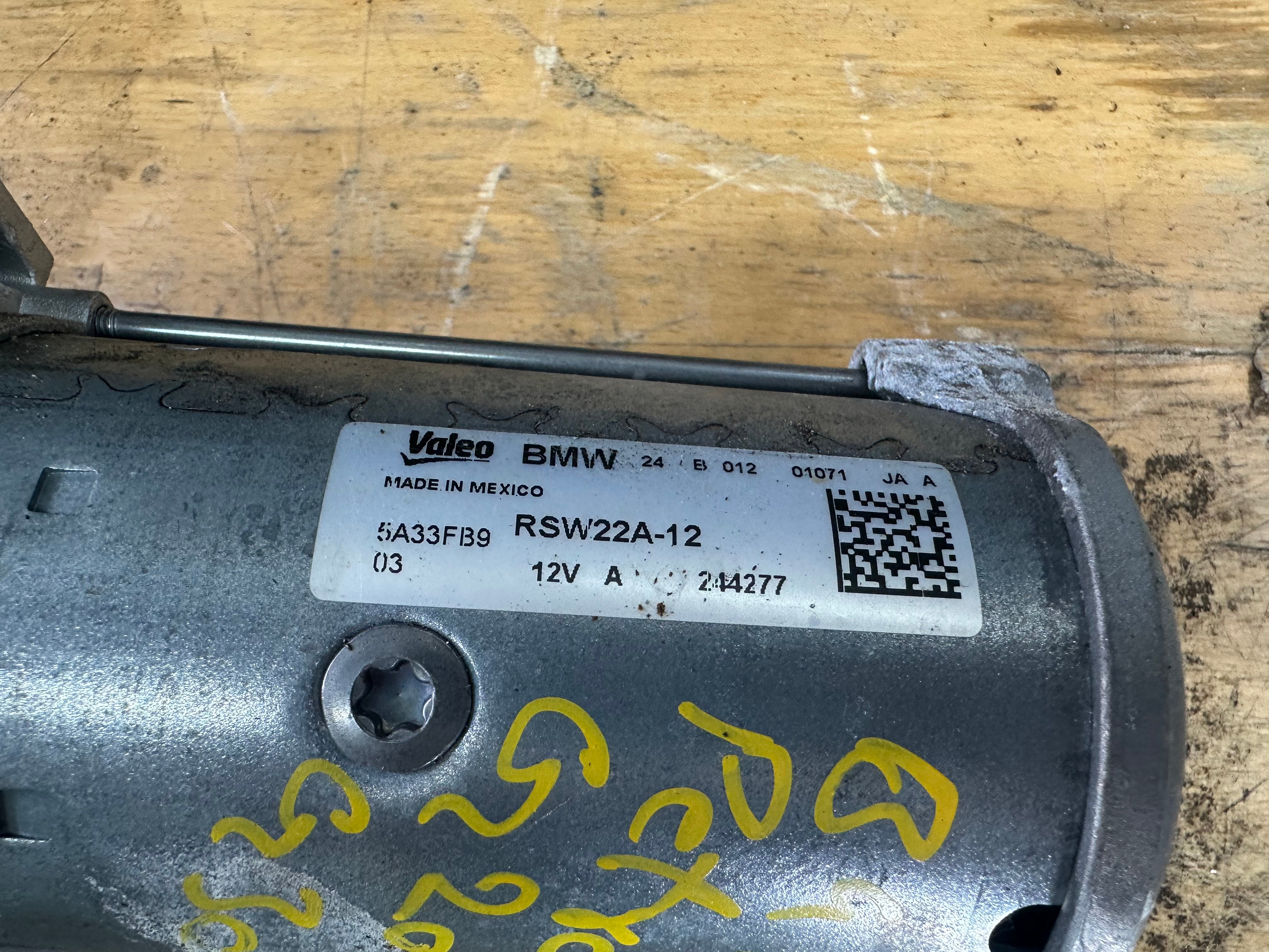 BMW 3 & 5 Series 2024 G20 G30 Starter Motor 2.0 Petrol B48 (5A33FB9) (RSW22A-12)