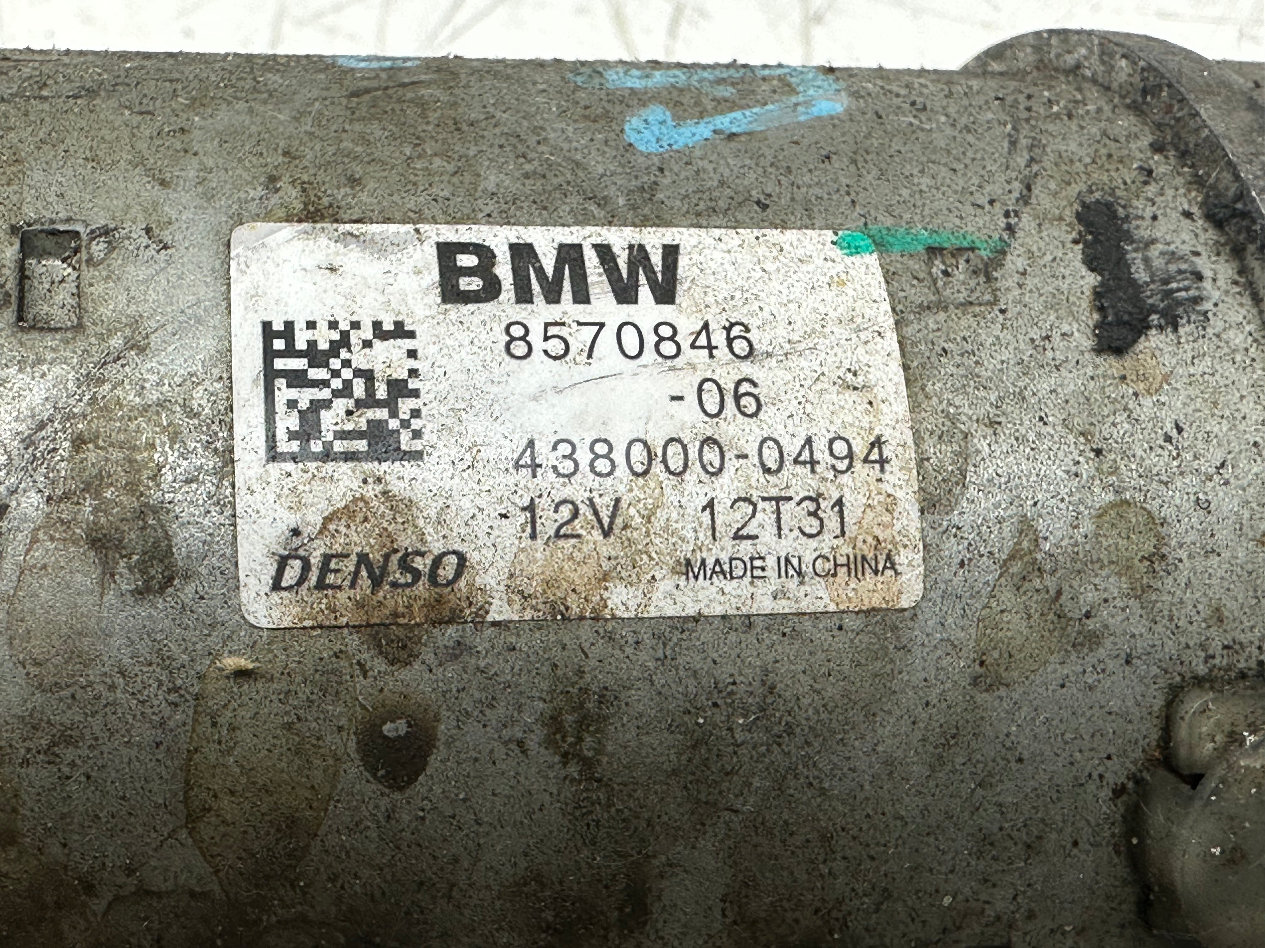 BMW F20 F25 X3 2017 Starter Motor 2.0 Diesel (8570846-06) (438000-0494)