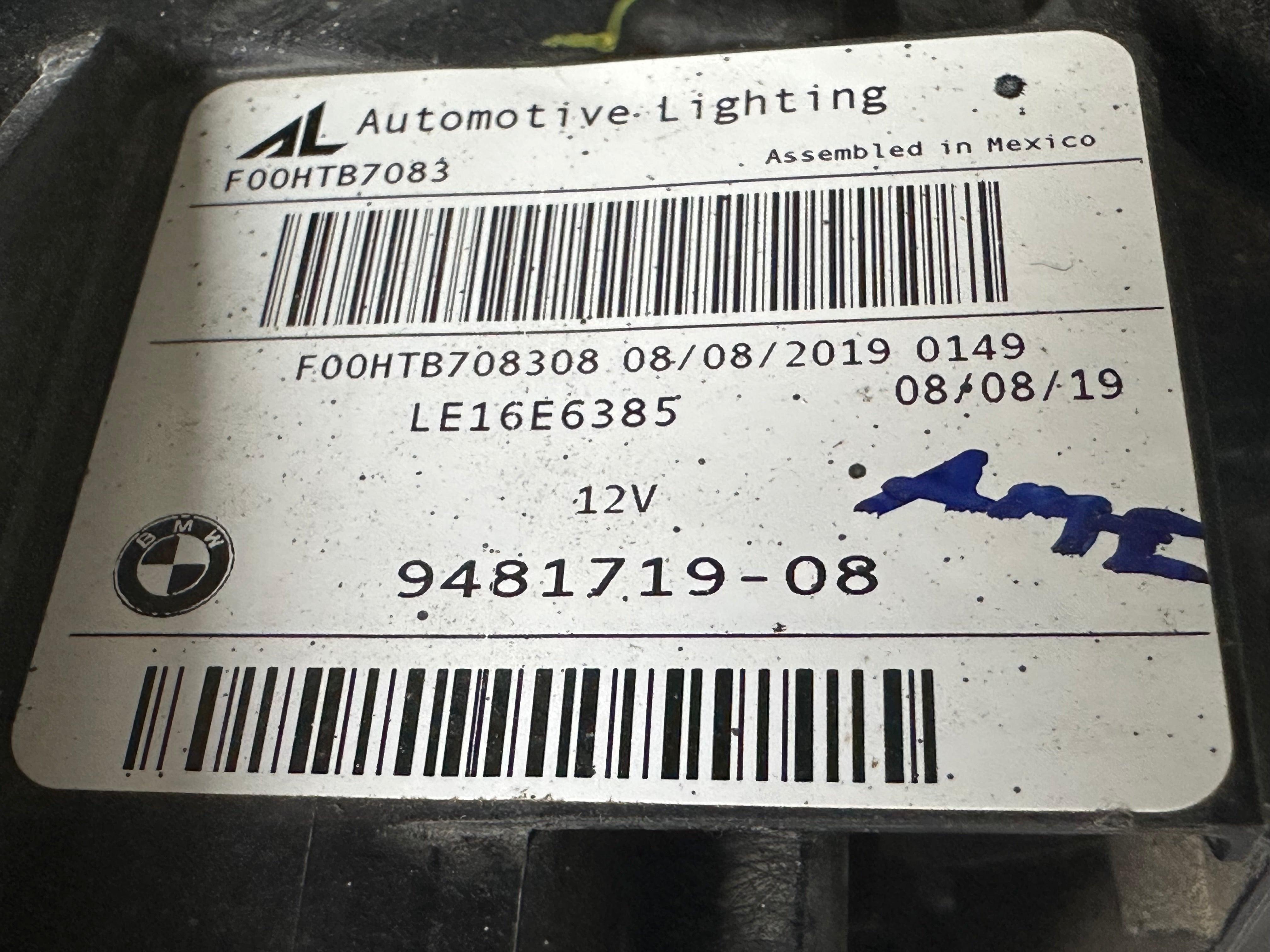 BMW G20 3 Series 330i 2019-2021 Left LED Headlight (9481719-08)