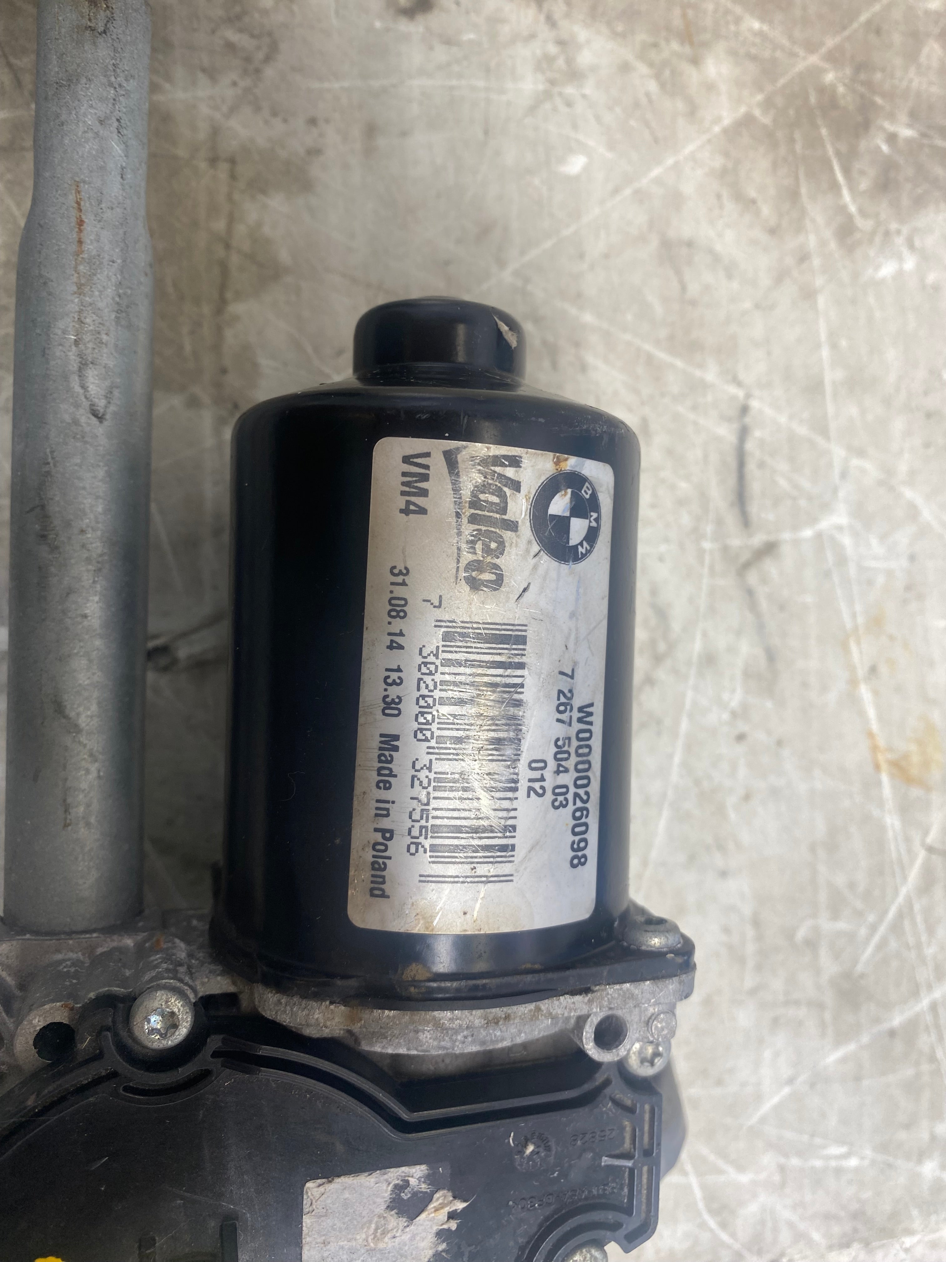 BMW 3 Series F30 Front Wiper Motor Linkage Assembly – 2012–2018
