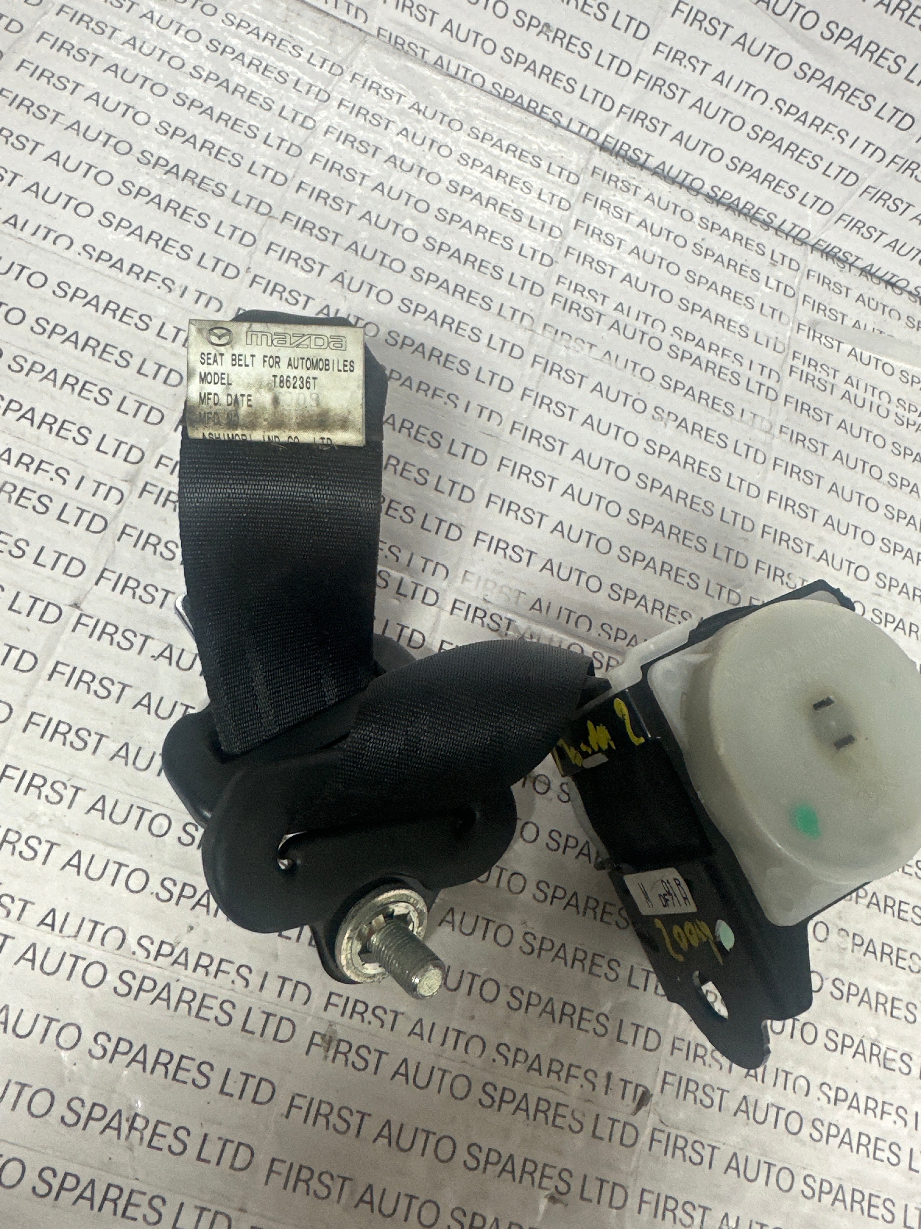 Mazda 2 2010 Right Side Rear Seat Belt