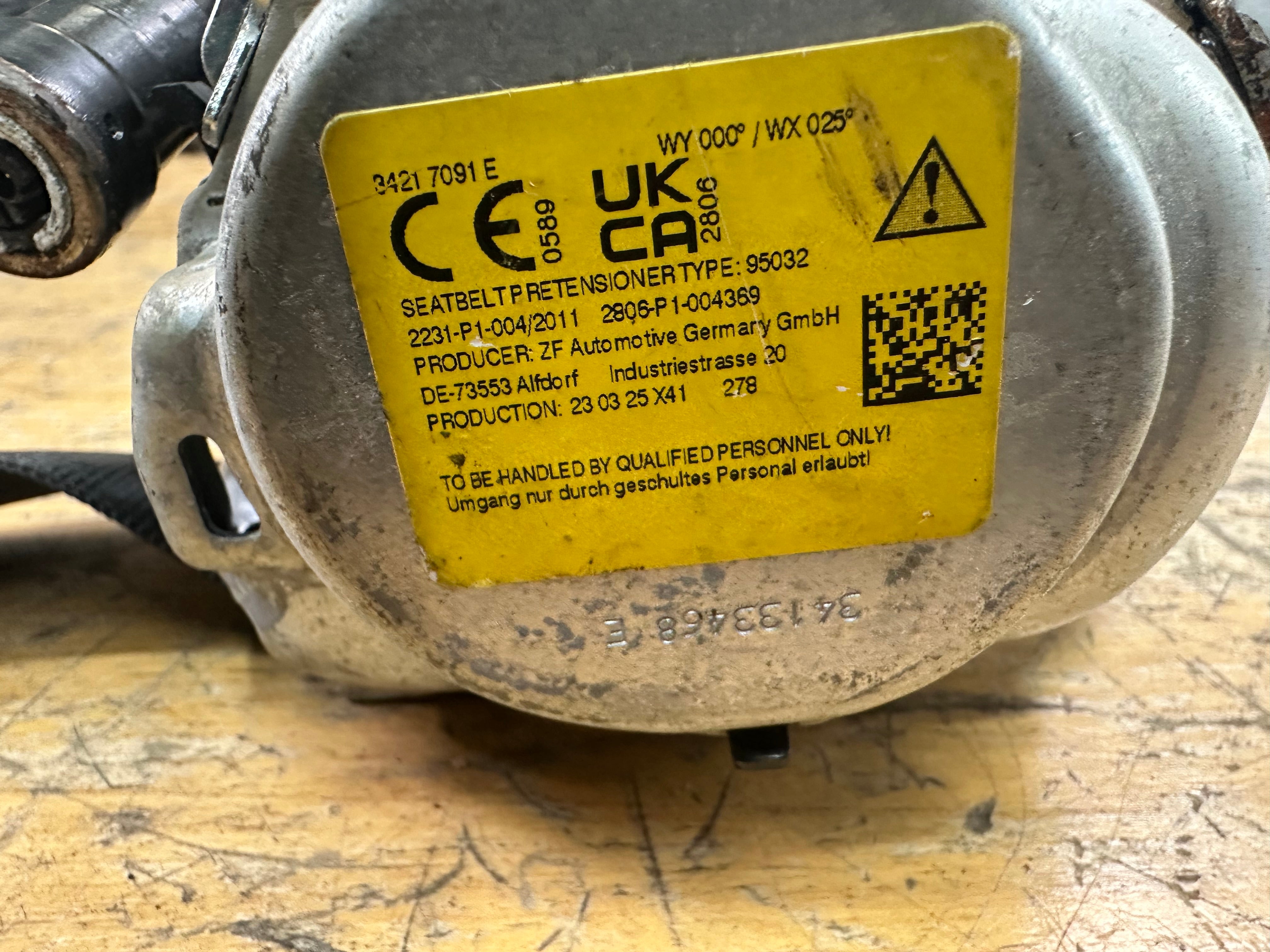 Ford Fiesta Mk8 Rear Right 2nd Row Seat Belt (H1BB-A611B68-AF) (34133468E)