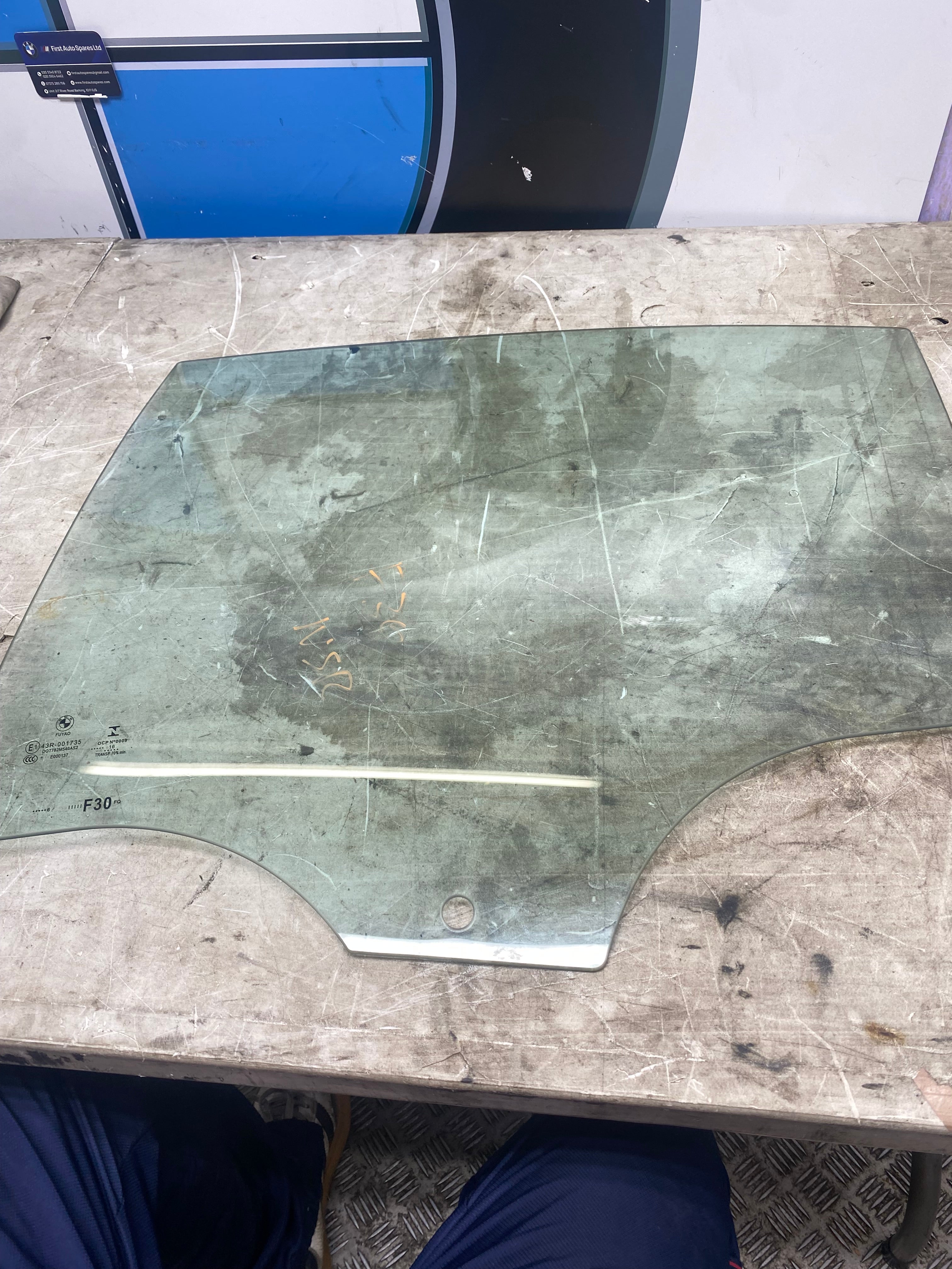 BMW 3 Series F30 Rear Passenger Side Window Glass – 2012–2019