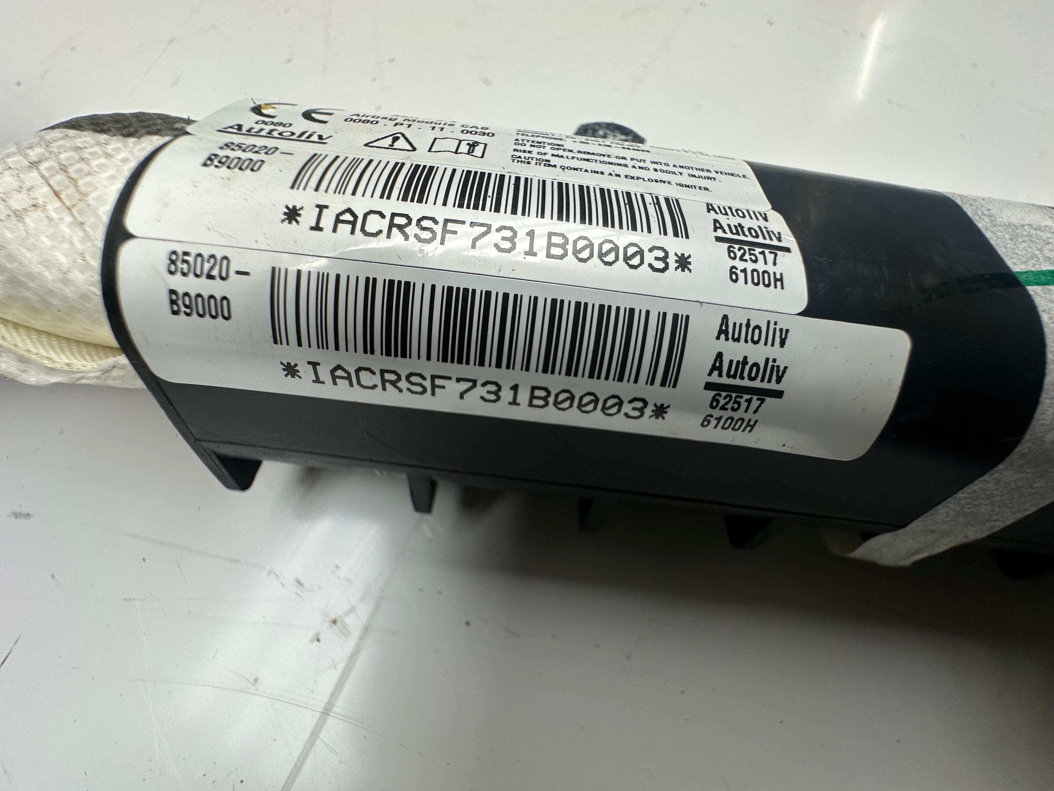 Hyundai i10 & Kia 2016 Right Curtain Airbag Mk2 (85020-89000)