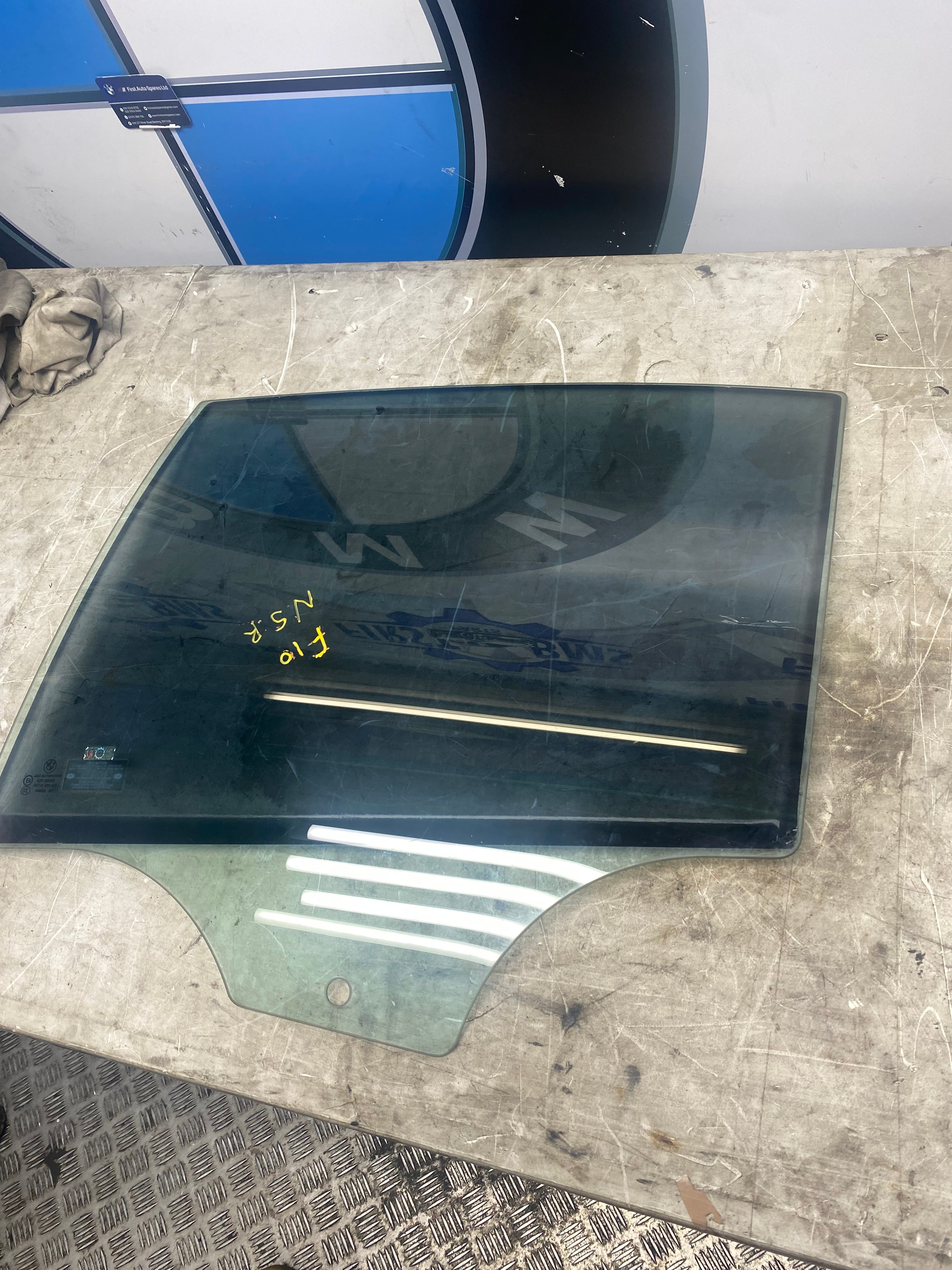 BMW 5 Series F10 Rear Passenger Side Window Glass – 2010–2017