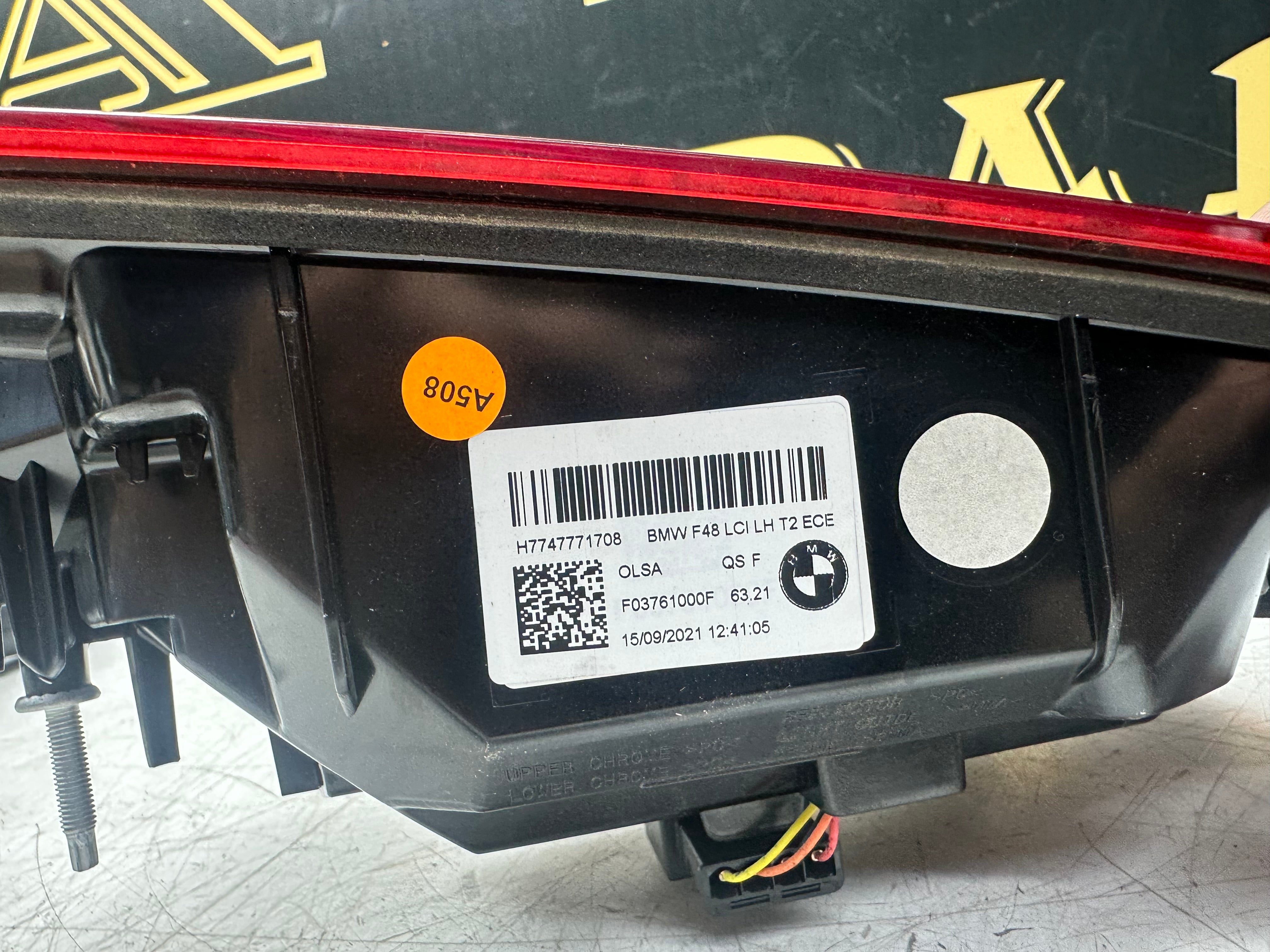 BMW X1 F48 Rear Tail Light Passenger Side Inner H7747771708 – 2020–2023