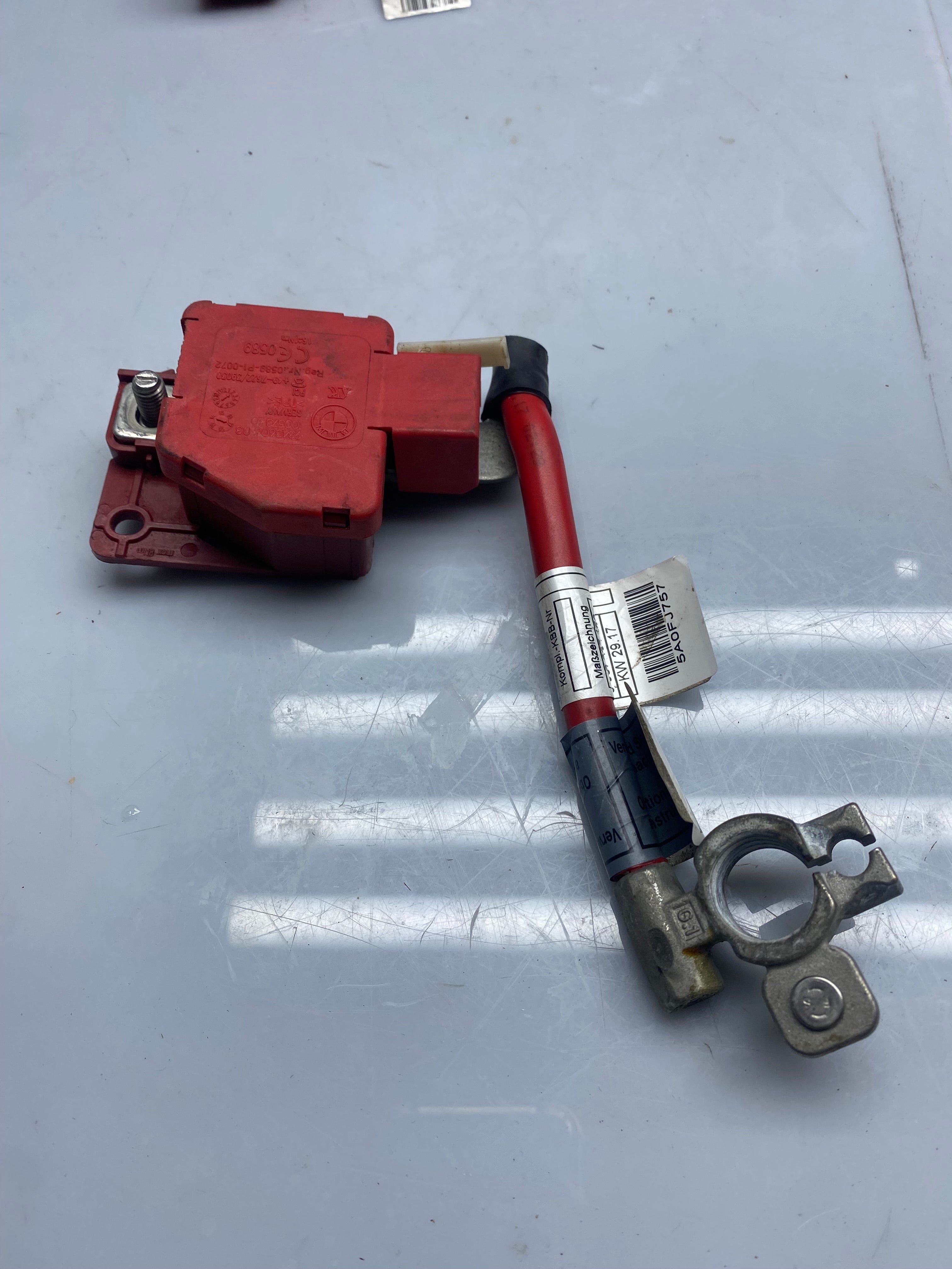 BMW 3 Series F30 LCI 330e Positive Battery Cable (B+) to Auxiliary Starter Unit B48X 2015–2019