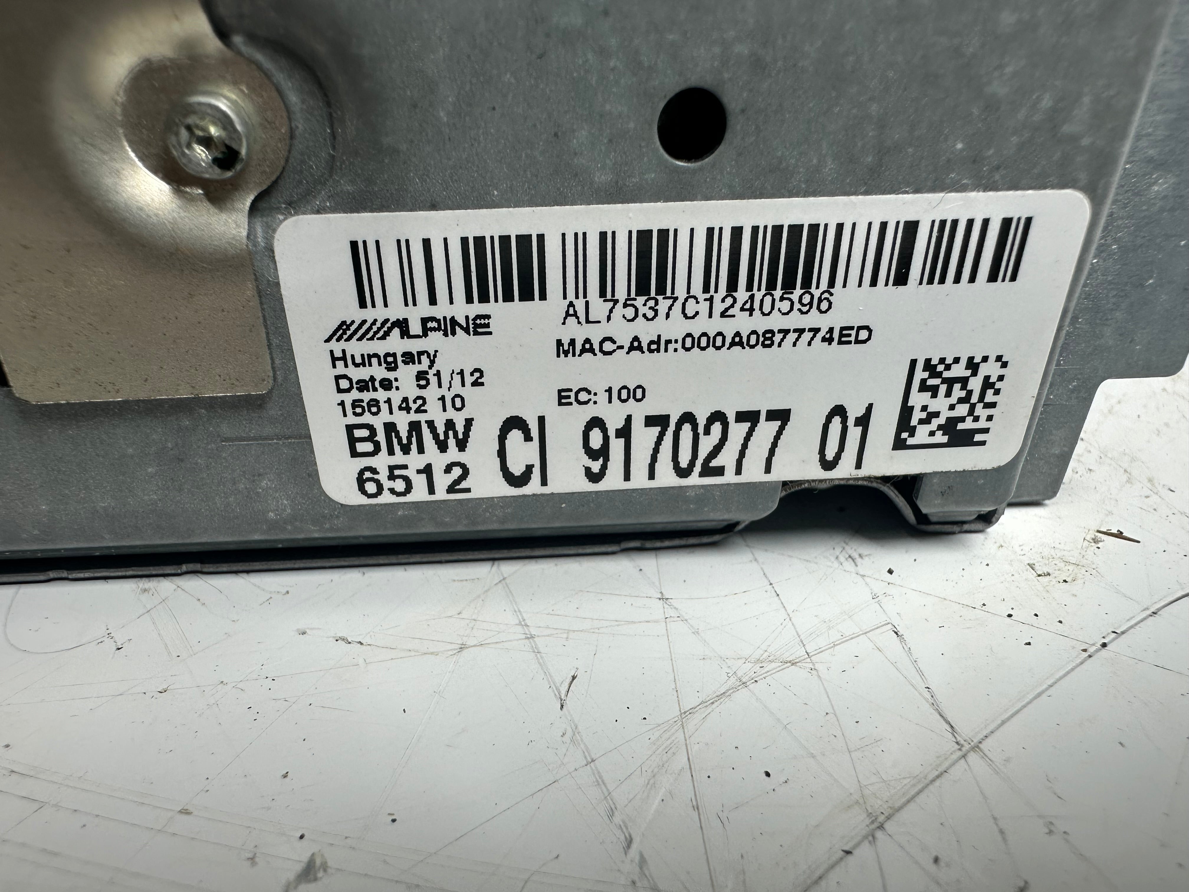 BMW 6 Series F06 F12 Complete Sirius & Alpine System (6512 CI 9170277) (156142 10)