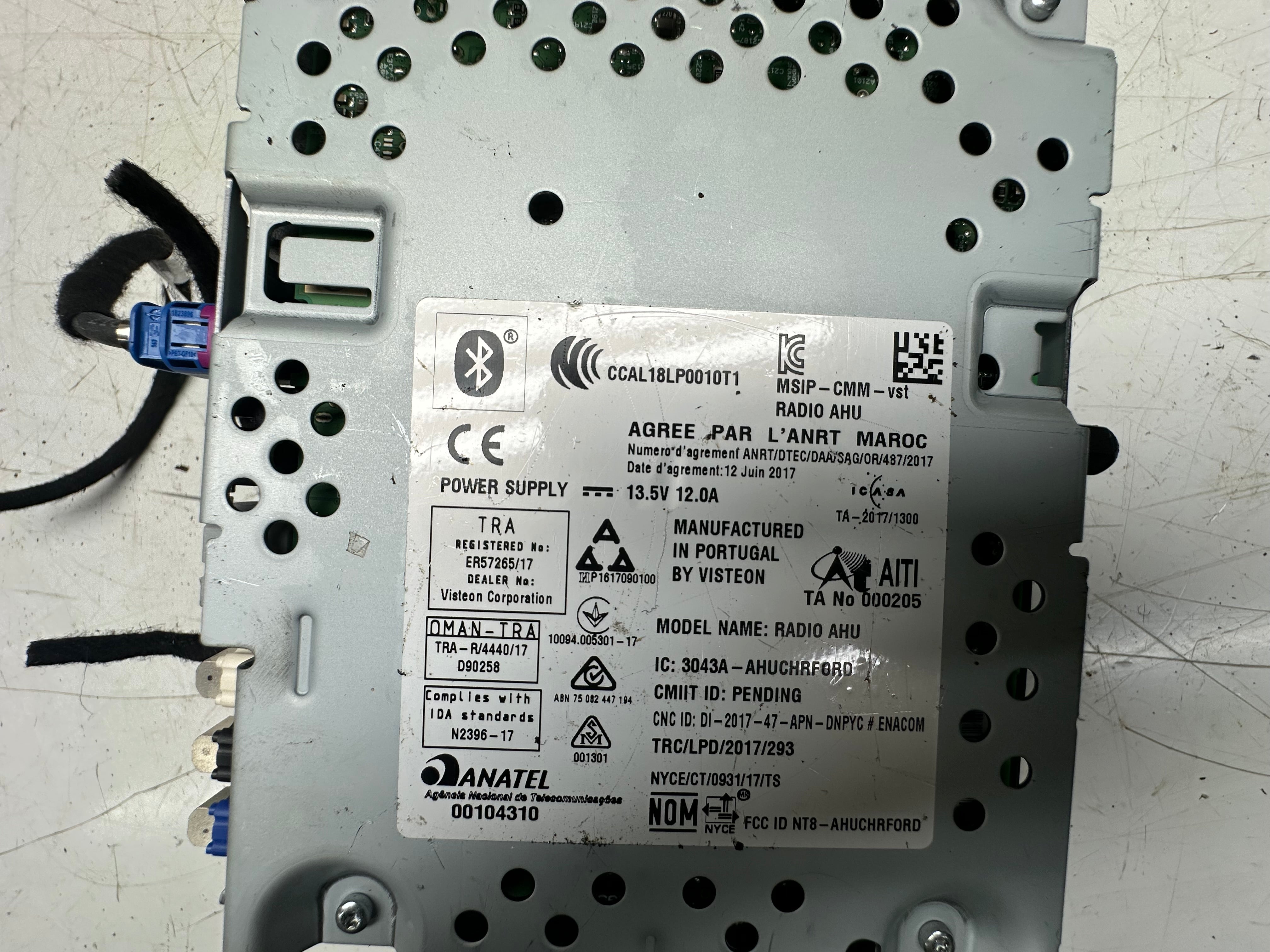 Ford Transit Custom TTF Radio ECU Module (JK2T-18D832-BR)