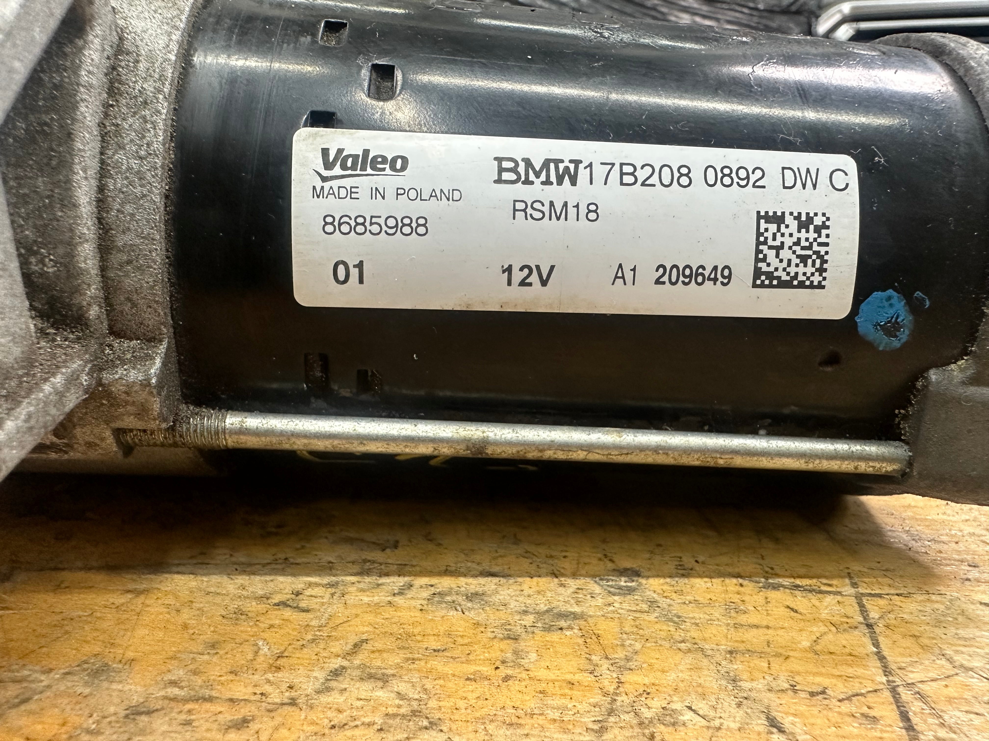 BMW 3 330e 2012-2015 F30 F31 Series Electric Starter Motor Petrol Hybrid (8685988)