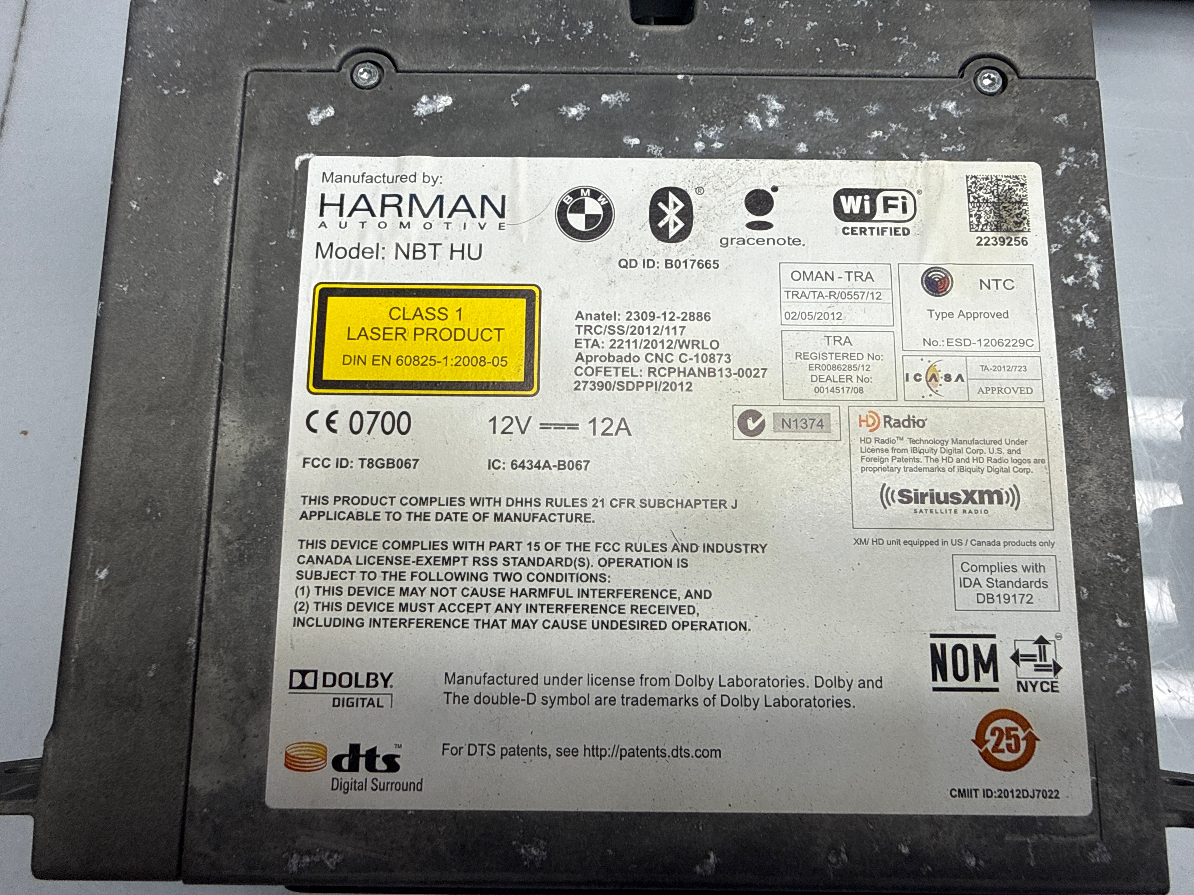 BMW F31 F32 F33 F36 Complete Harman HU NBT Navigation iDrive System