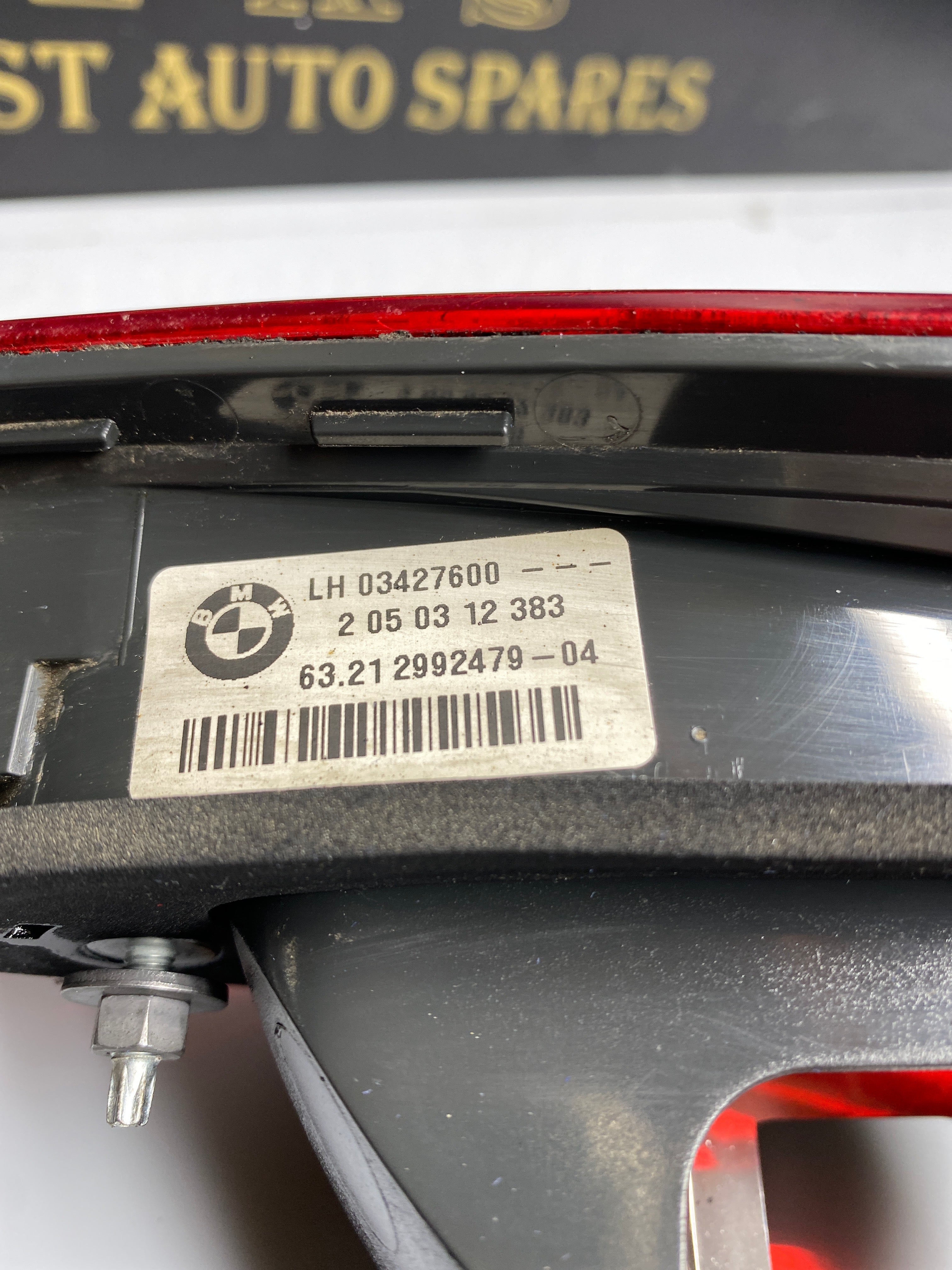 BMW X1 E84 Left Inner Rear Tail Light Lamp – 2009–2015 (2992479)