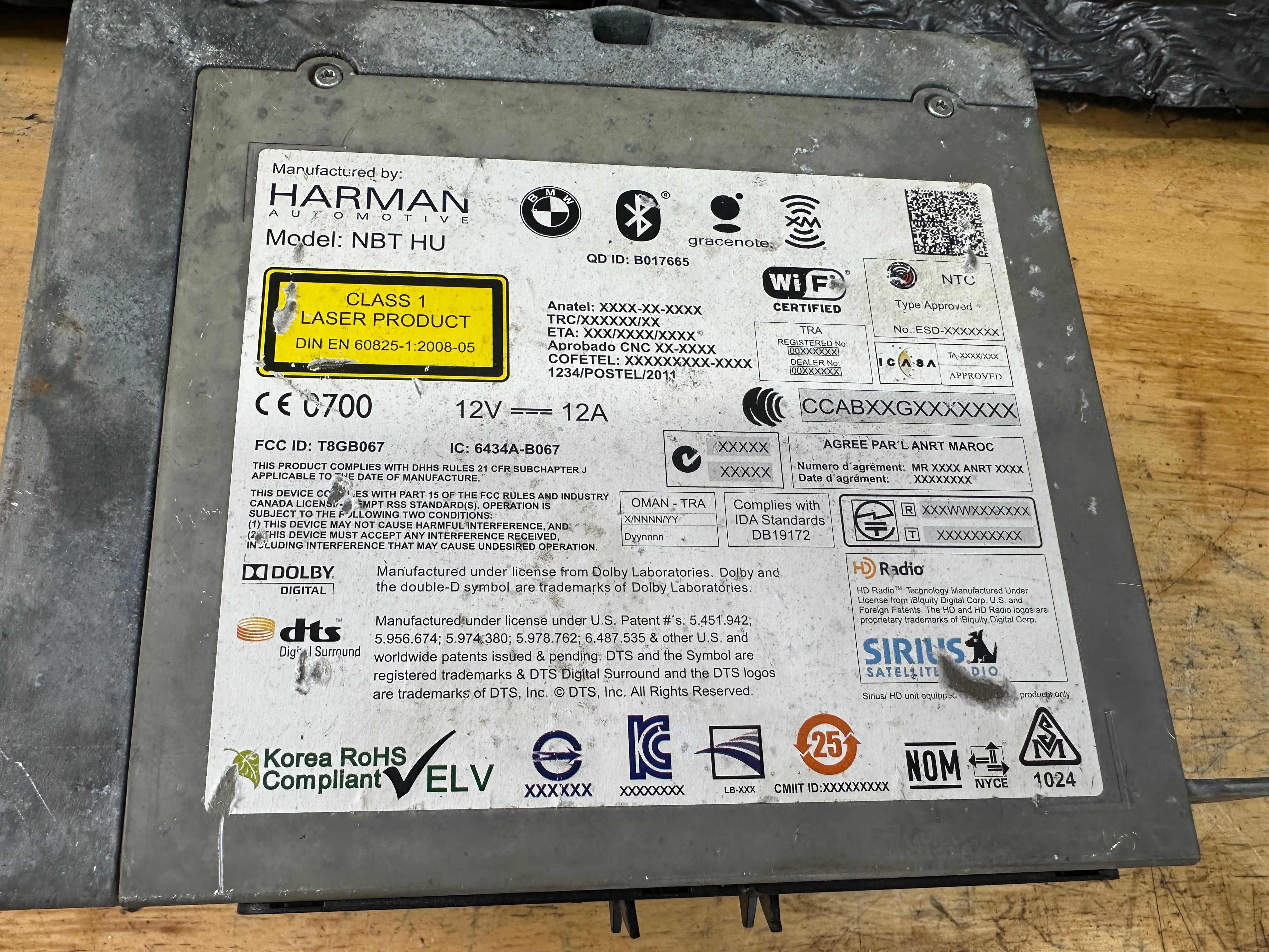 BMW 5 Series 2009-2015 Stereo Radio CD Head Unit (9311035) (931103501)