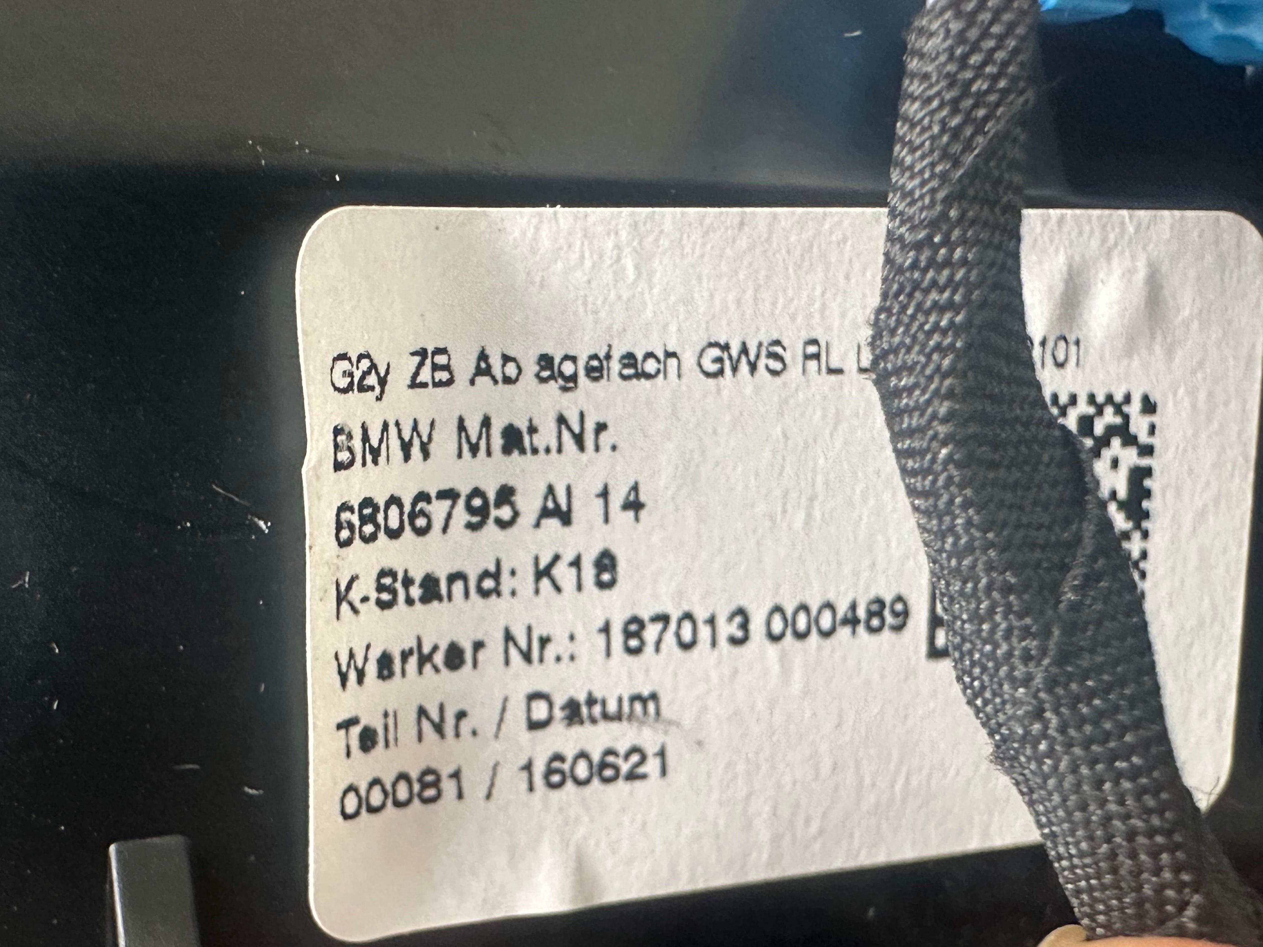 BMW 3 Series G20 G21 Centre Console Tray Front Storage Compartment (6806795)