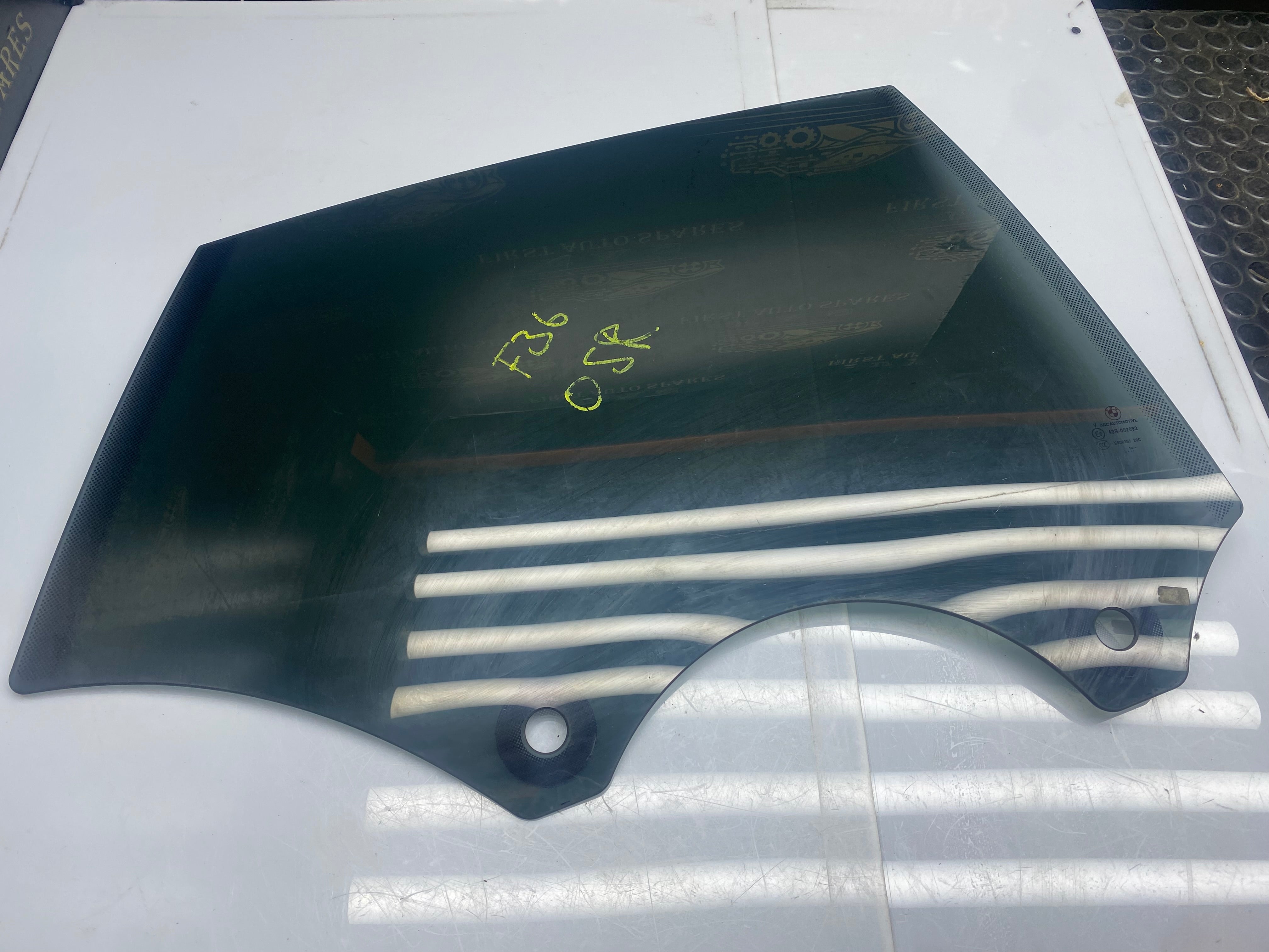 BMW 4 Series F36 Rear Passenger Side Window Glass 2014–2020