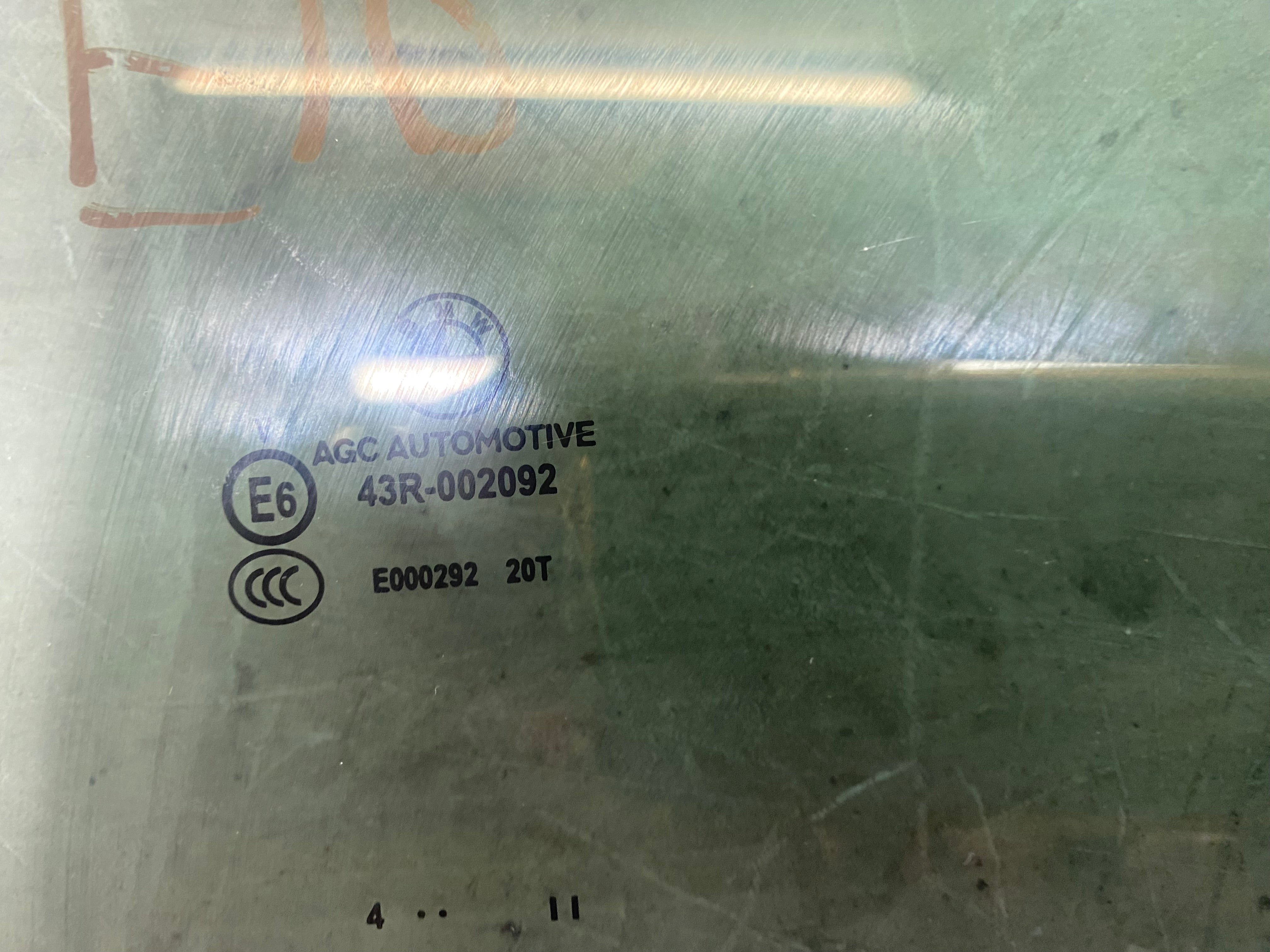 BMW 5 Series F10 Passenger Side Window Glass – 2010–2017