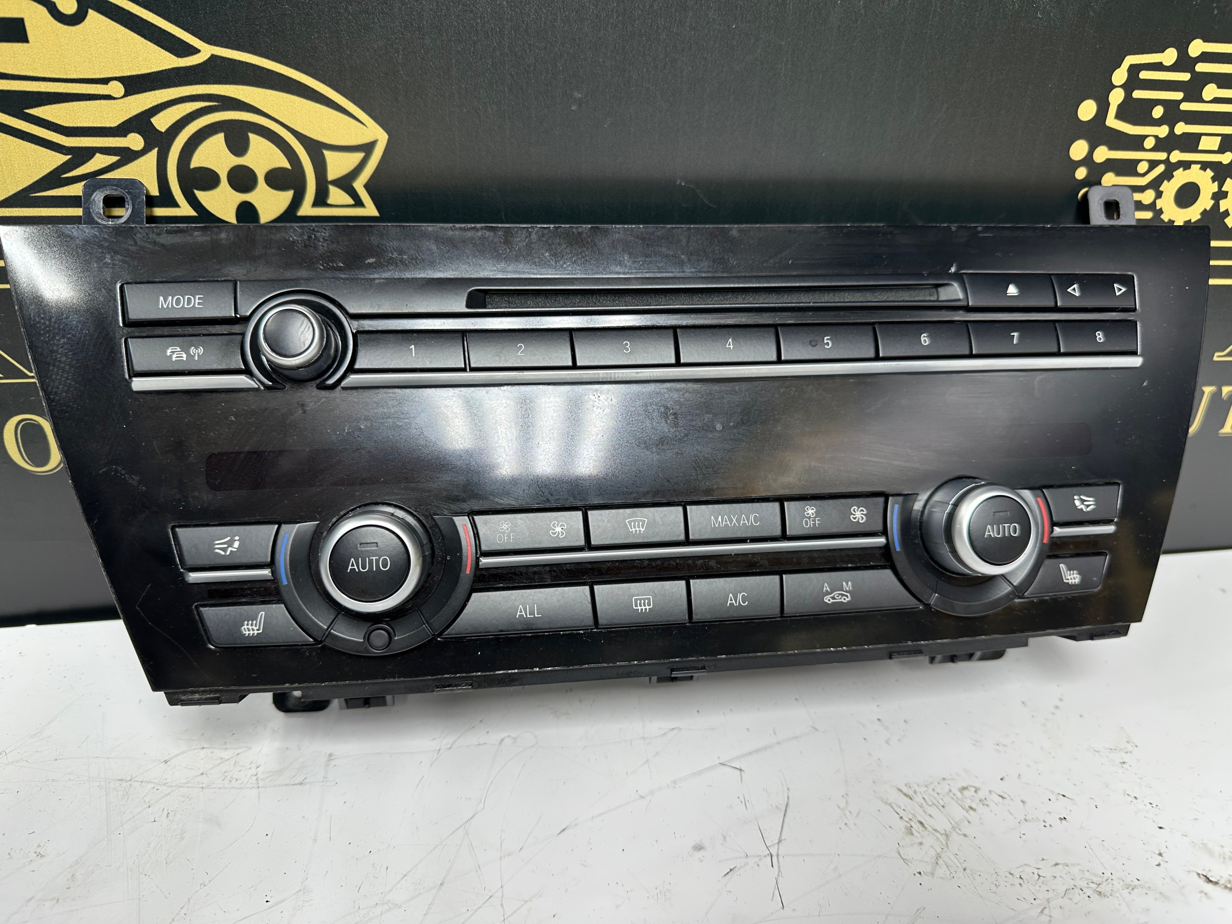BMW F12 F06 AC Heater Climate Control Panel/Radio CD (9306165-01)