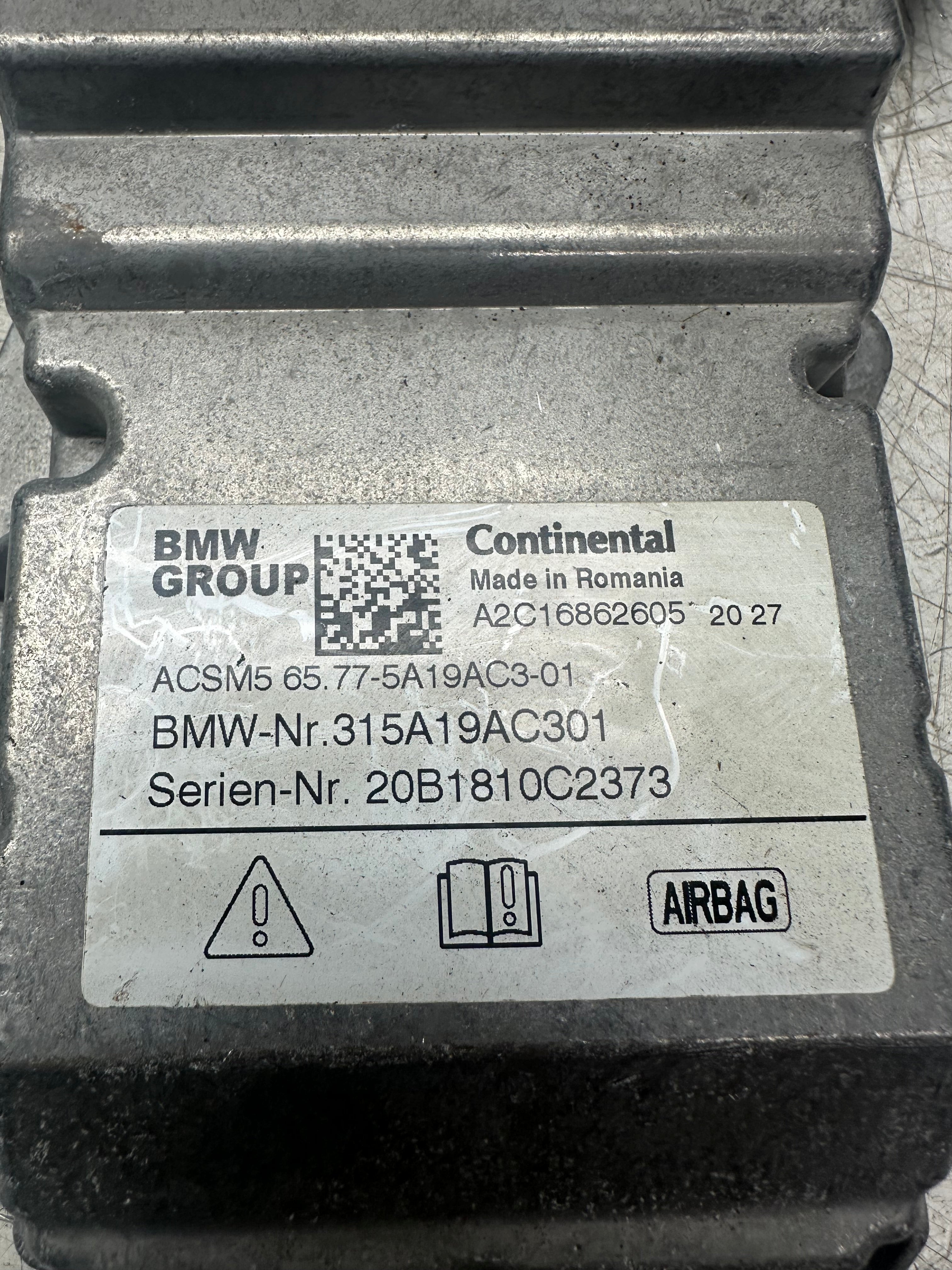BMW 1 Series F40 Airbag Control Module 315A19AC301 – 2020–2022