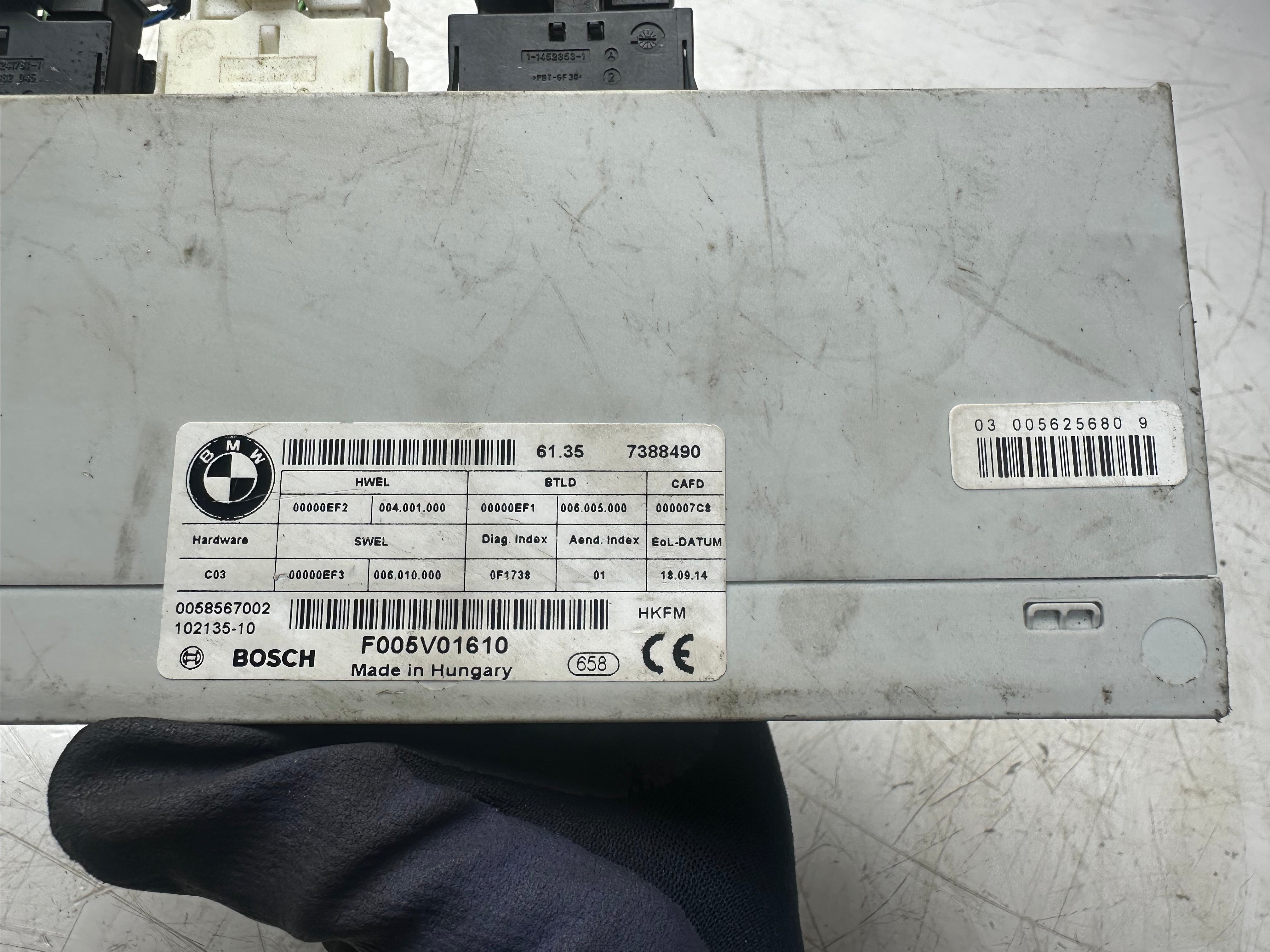 BMW 4 Series F36 2014 Tailgate Control Module ECU Unit (7388490)