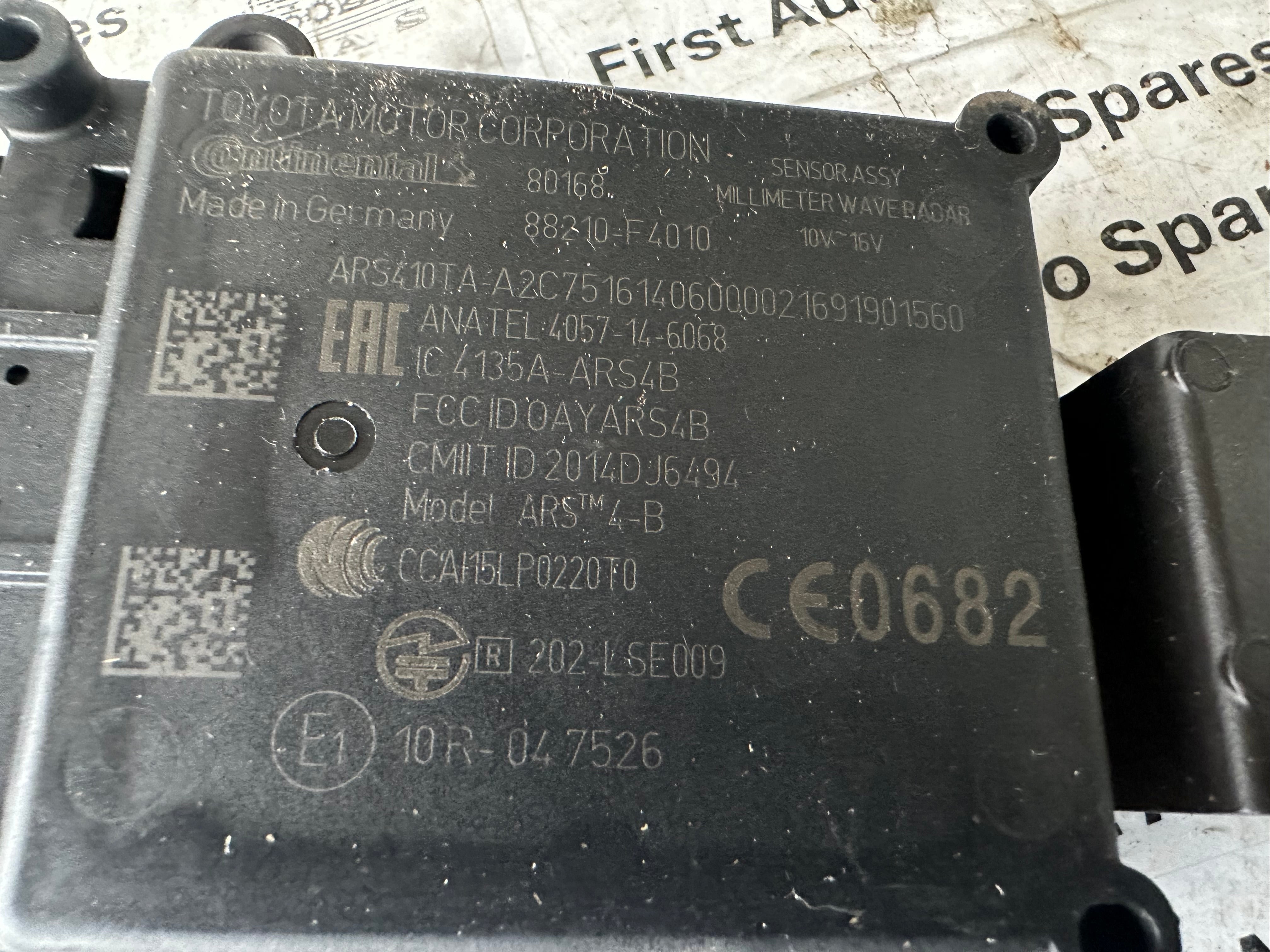 Toyota C-HR Radar Sensor 2016–2024 (88210-F4010)