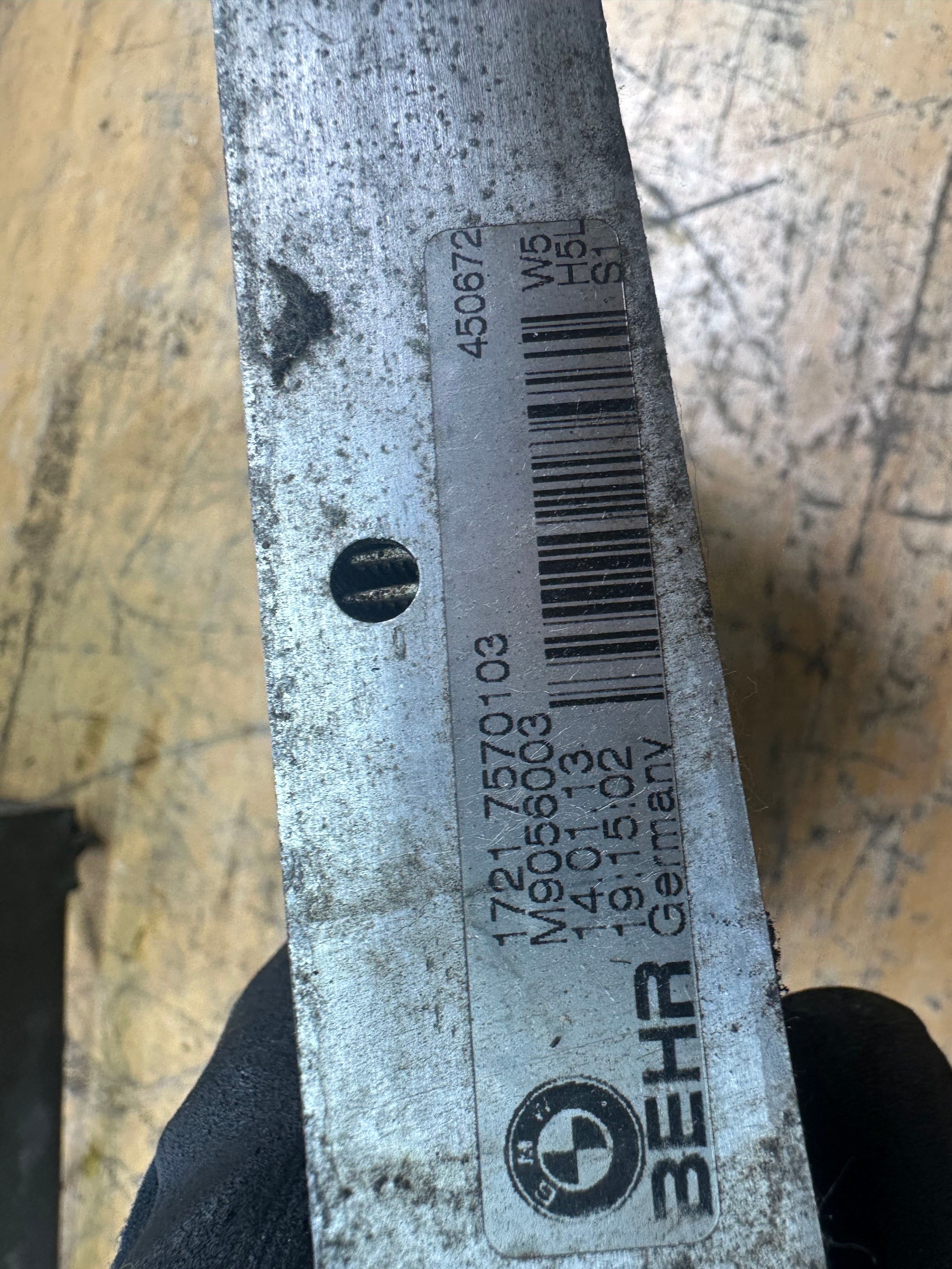 BMW 5 Series F10 Oil Radiator Cooler (7572542) (M9056003) (P8413002) (7572542-03)