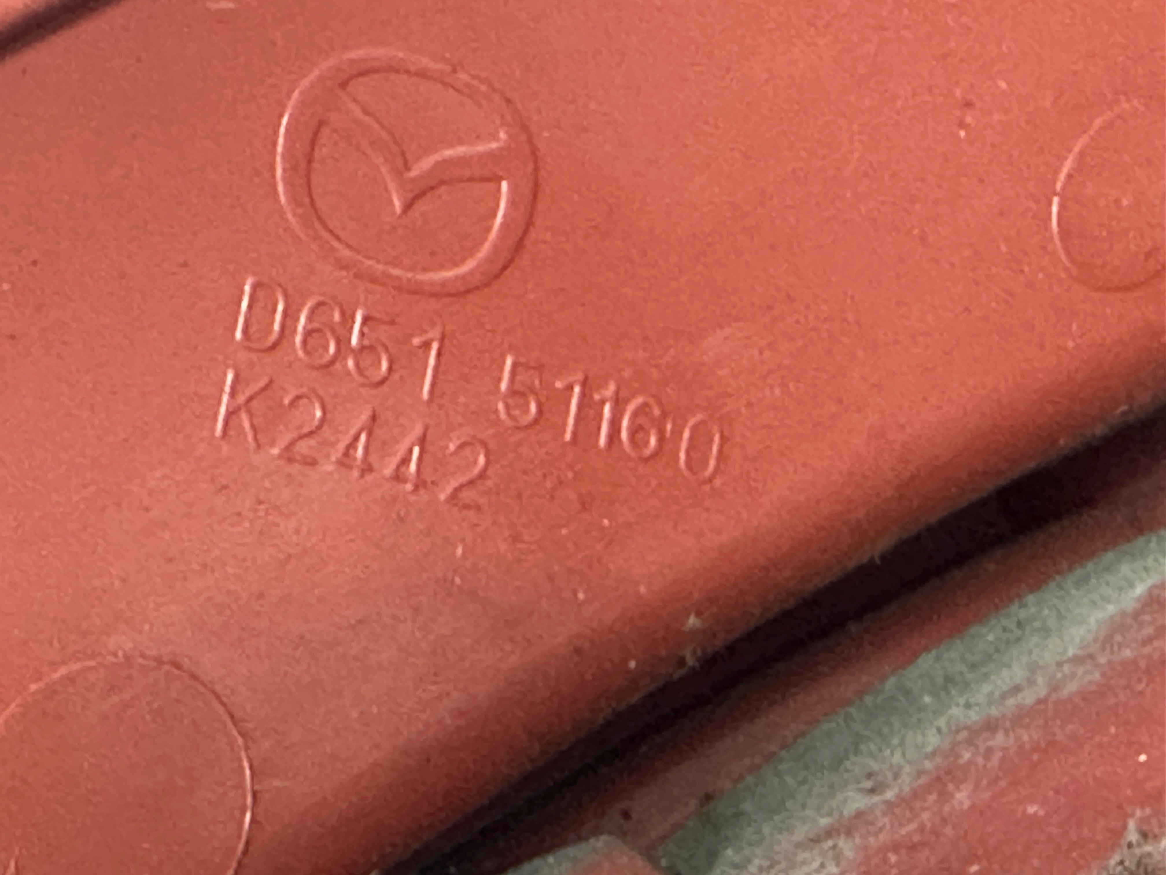 Mazda 2  2009 Left Rear Tail Light - (P5776, D651 51160, K2442)