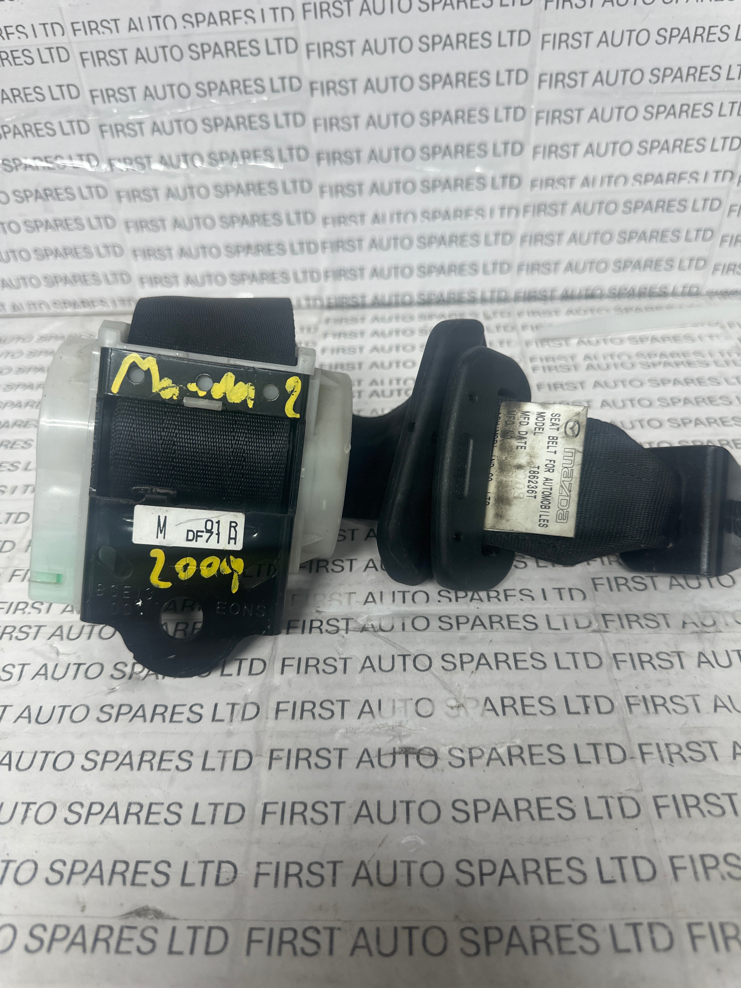 Mazda 2 2010 Right Side Rear Seat Belt