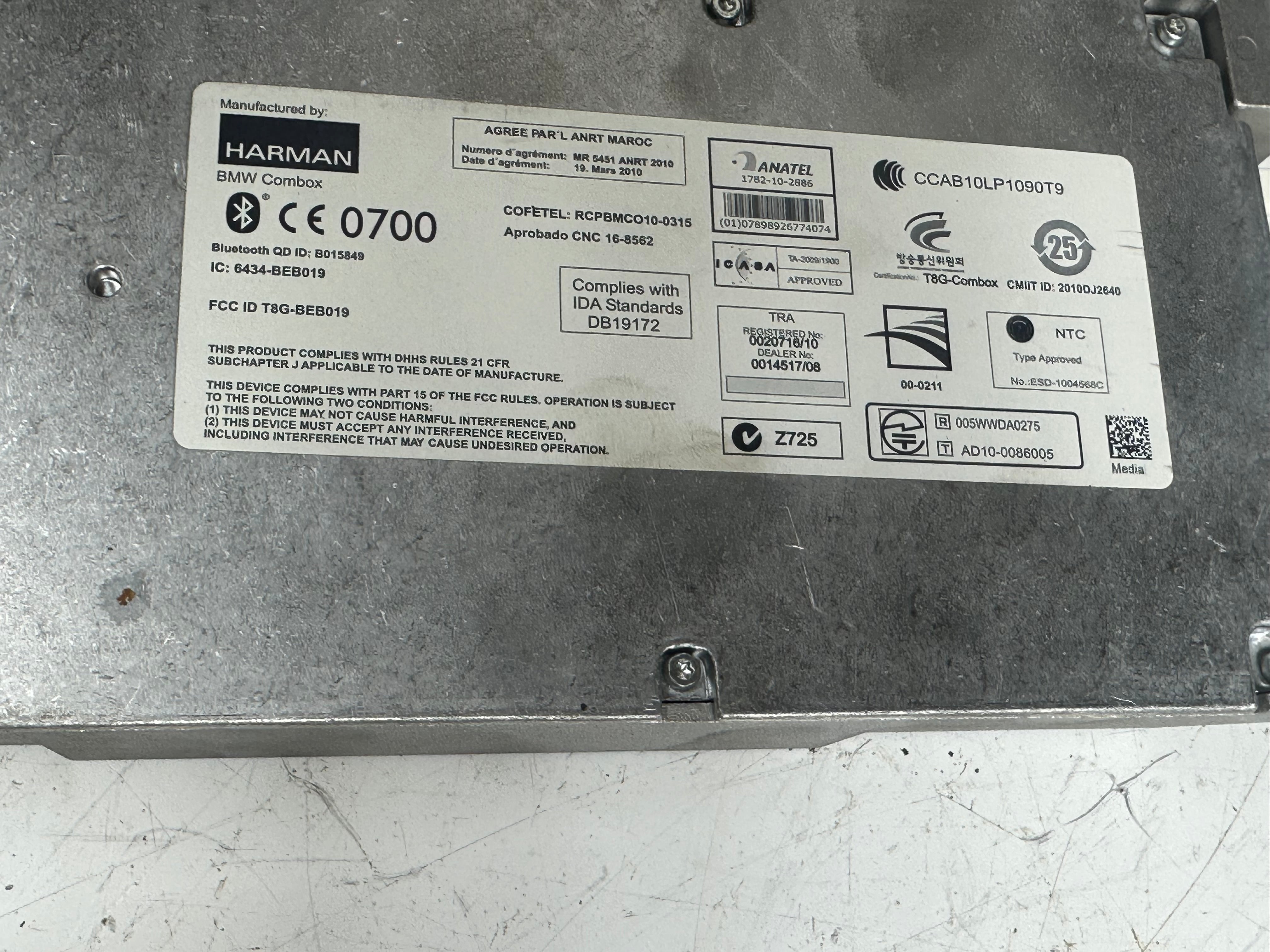 BMW COMBOX F10 F07 F20 F21 F22 F23 F80 M3 Bluetooth ECU Module Unit (84.10 9257150-01) (201173-10)