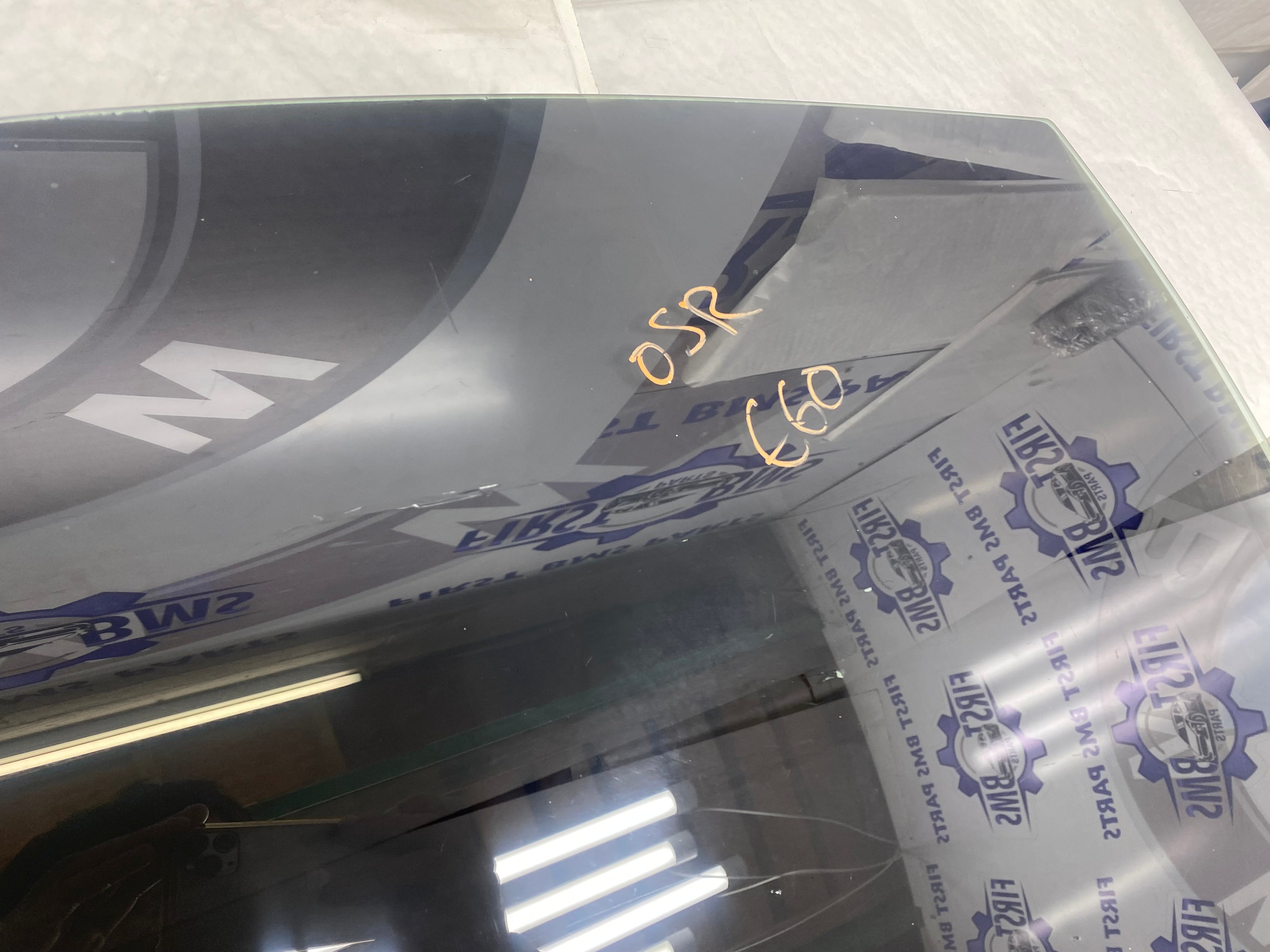 BMW 5 Series E60 Rear Driver Side Window Glass 2003–2010