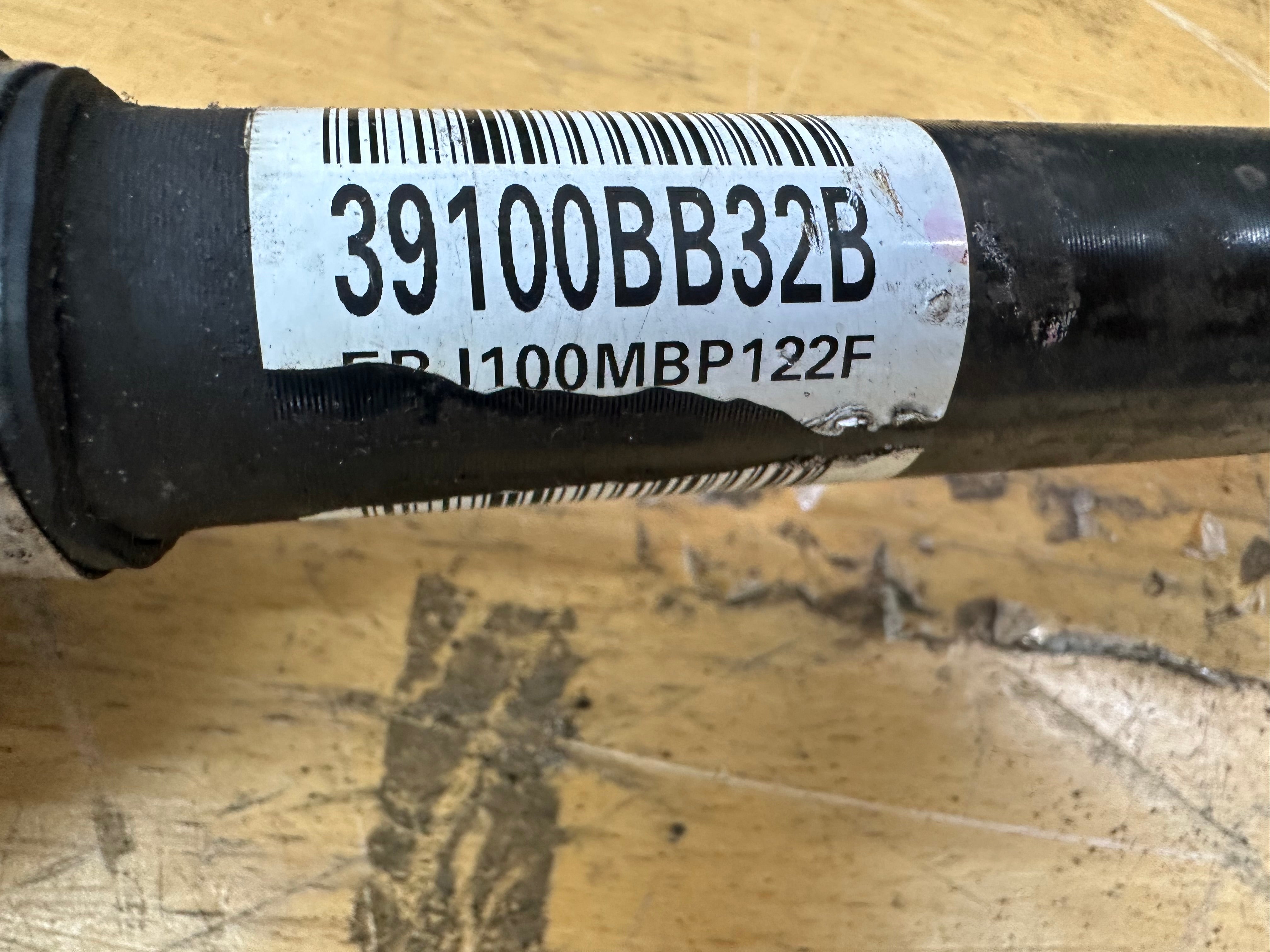 Nissan Qashqai 2013 Driveshaft Right Driver Side O/S (39100BB32B) (EBJ100MBP122F)