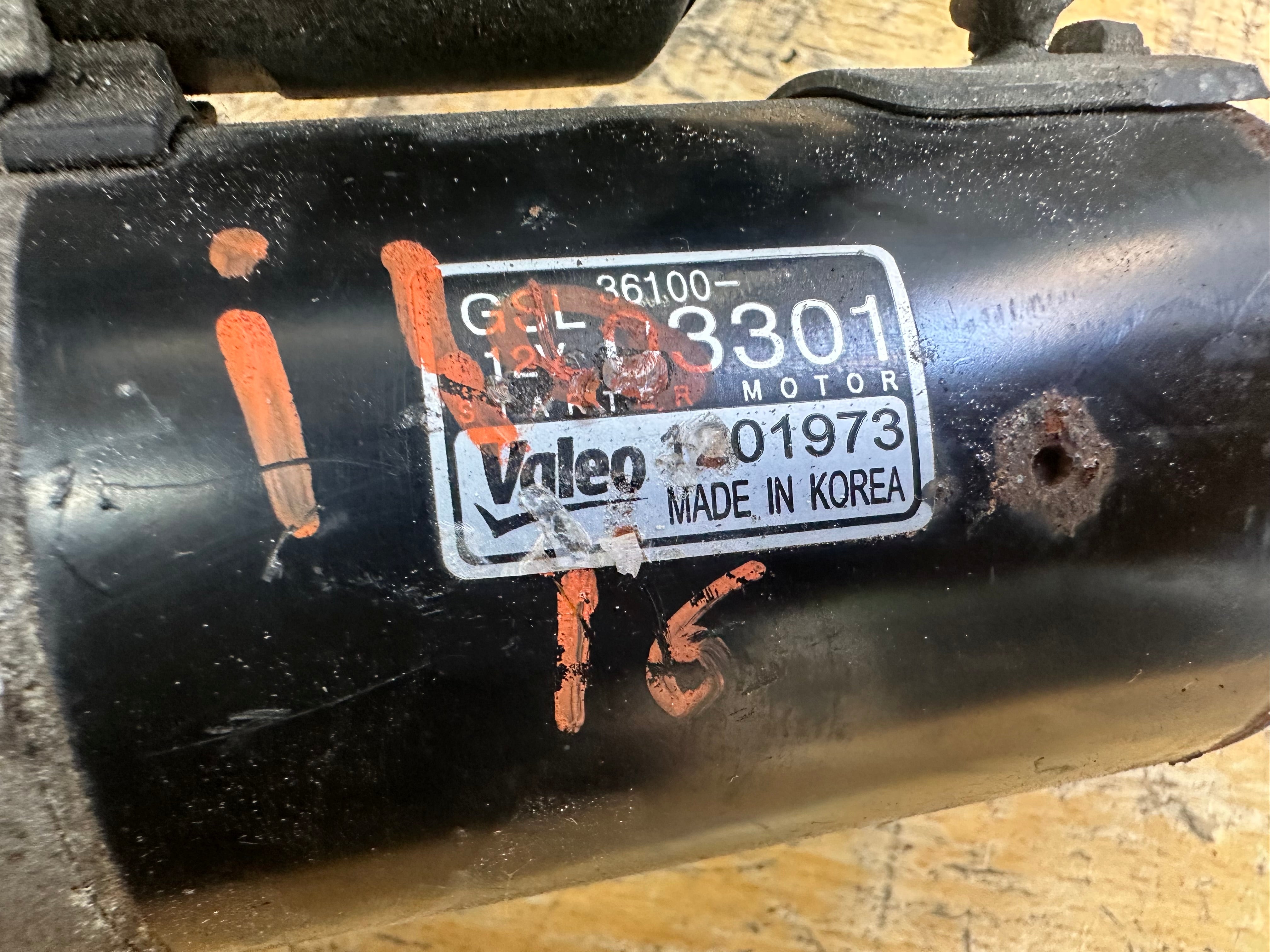 Hyundai i10 2014–2019 1.0 Petrol G3LA Starter Motor (36100-03301) (1201973)