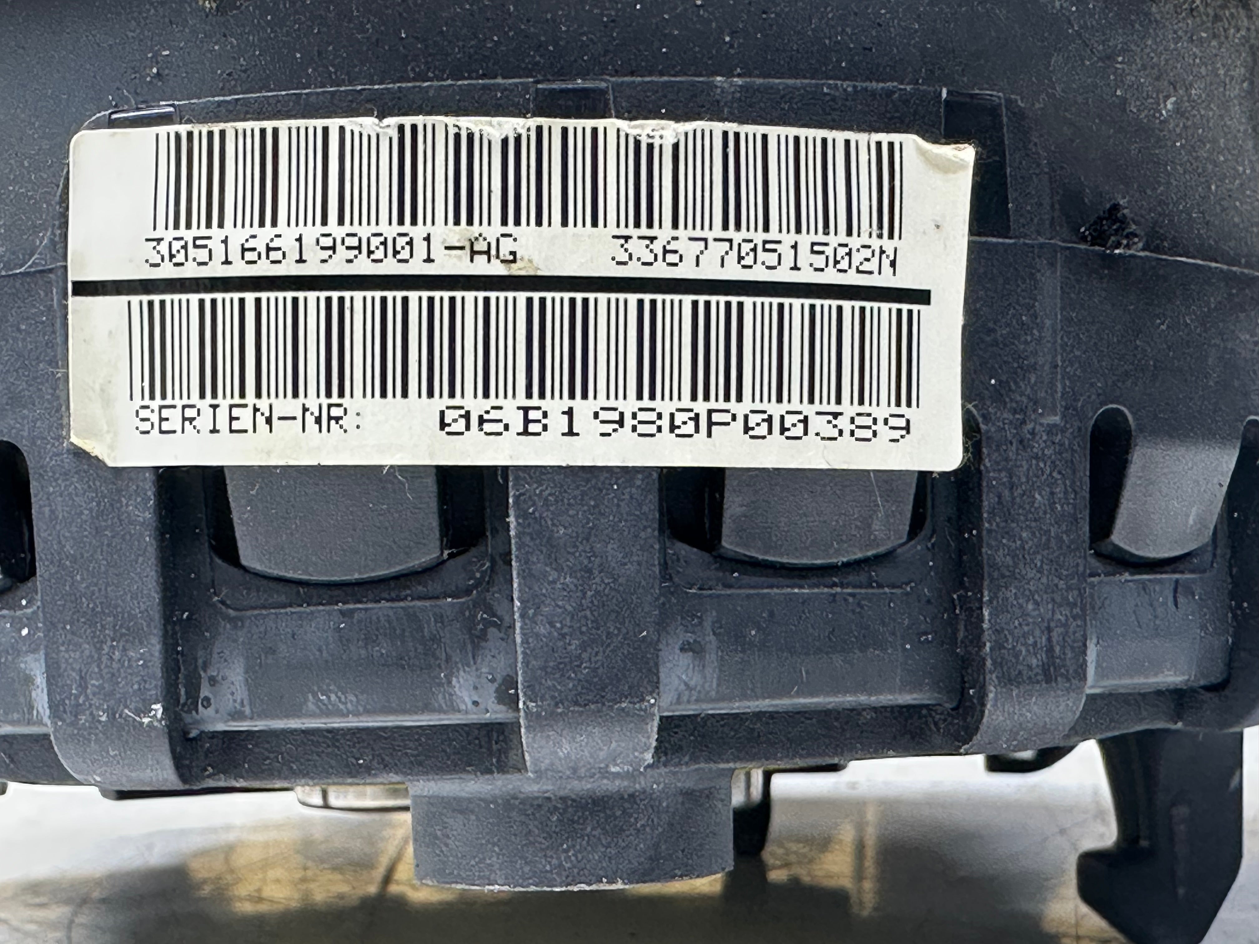 BMW 3 Series E90 M Sport 2005–2008 Steering Wheel Abag (305166199001-AG)