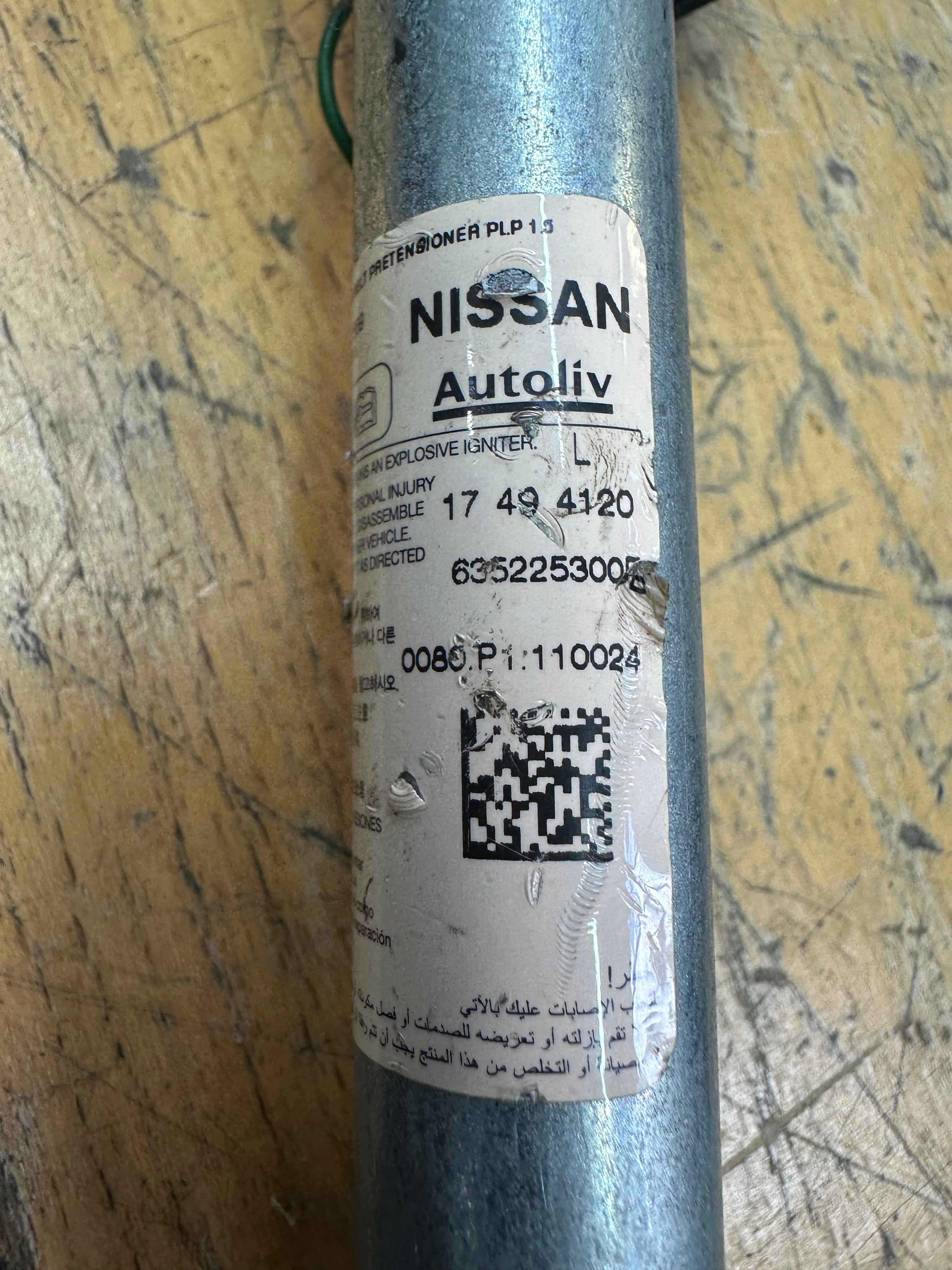 Nissan Micra 2017 K14 Front Seat Belt – Left Passenger Side (636314100C)