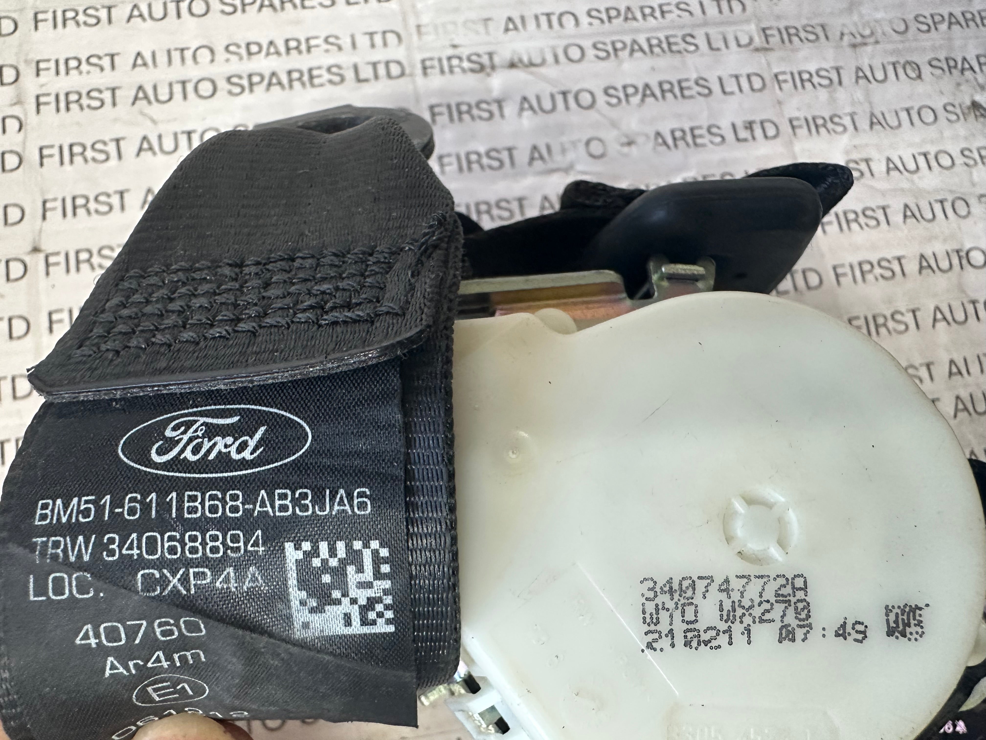 Ford Focus 2012 Left Rear Seatbelt (34074772A)